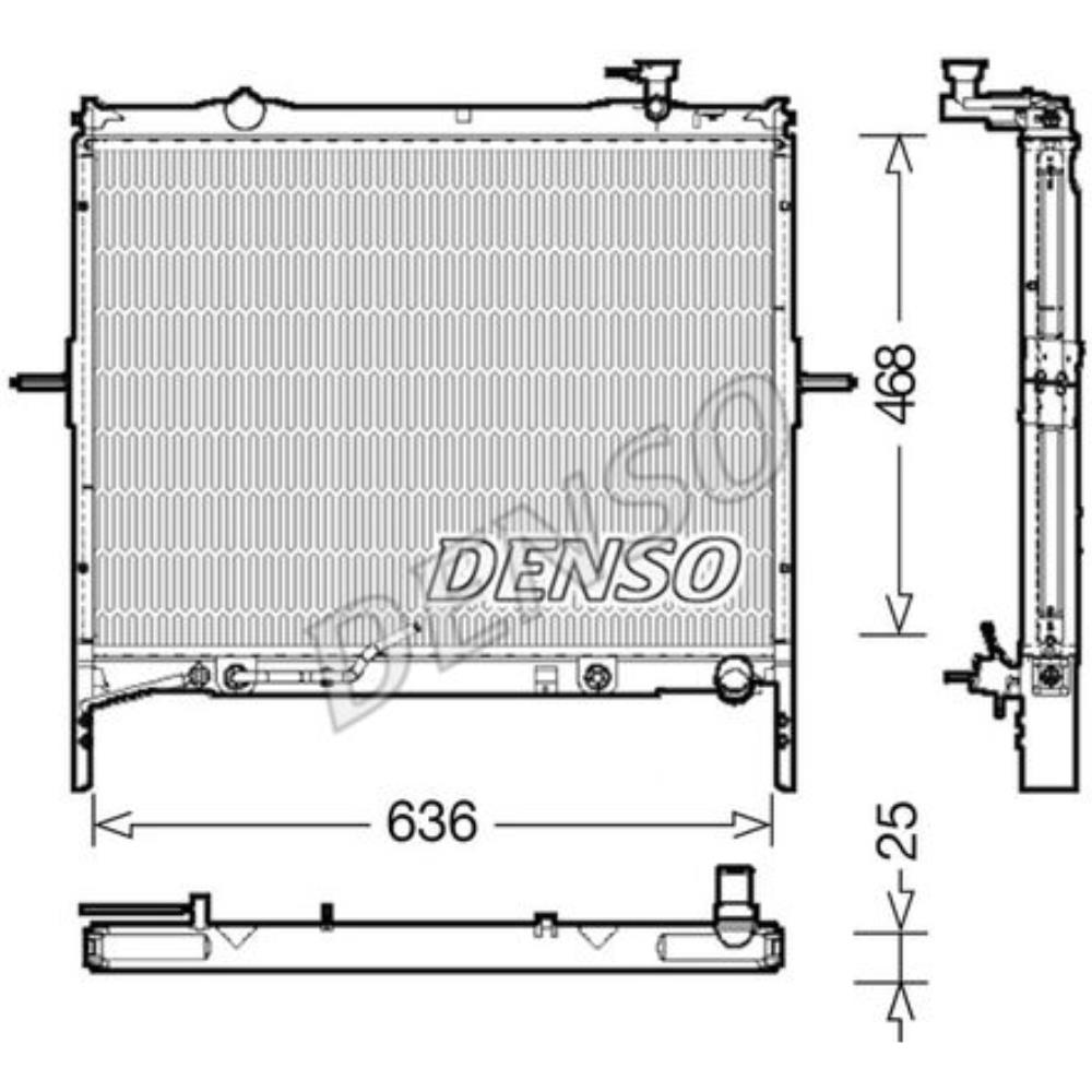 DENSO Kühler Wasserkühler Motorkühler für KIA Sorento I JC 2.5 CRDi