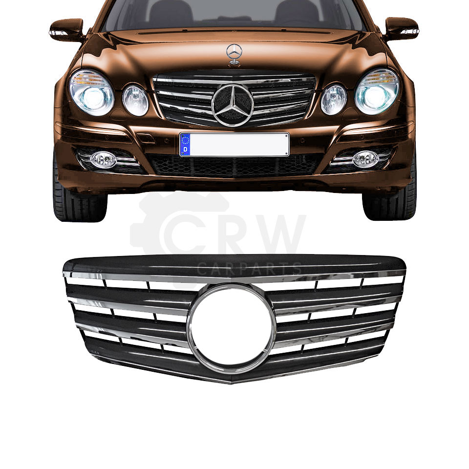 Kühlergrill Frontgrill für Mercedes E-Kl. W211 Bj. 06-09 ohne Emblem