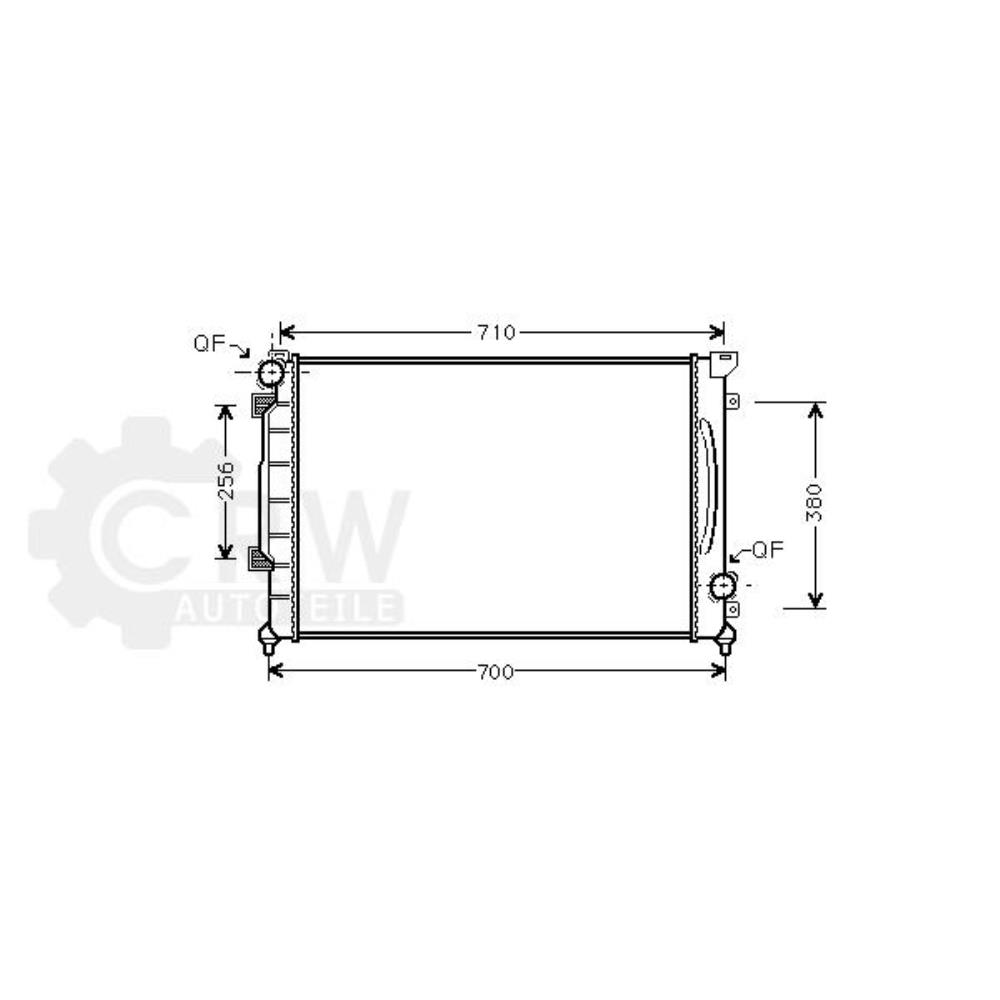 Kühler Motorkühlung Wasserkühler für Audi A6 Avant 4B C5