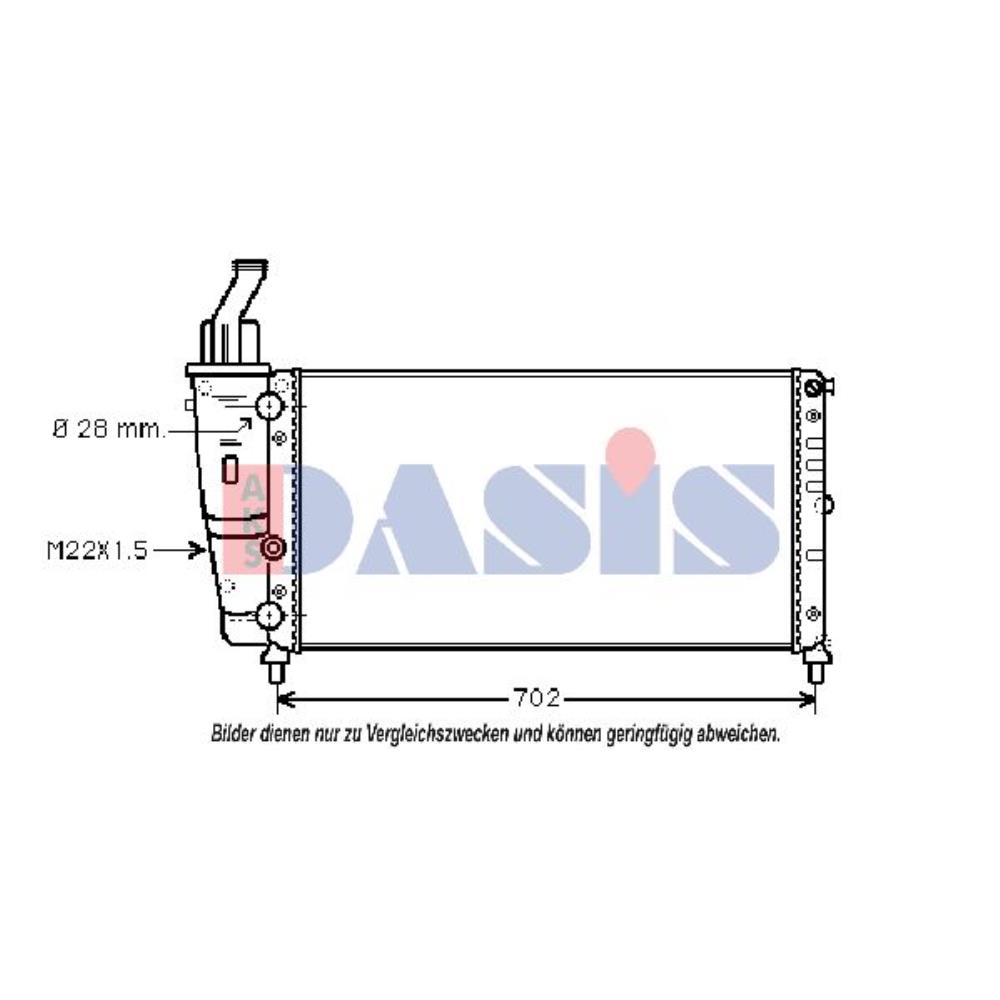 Wasserkühler Motorkühler mechanisch gefügt für Fiat Punto 176 1.2 16V