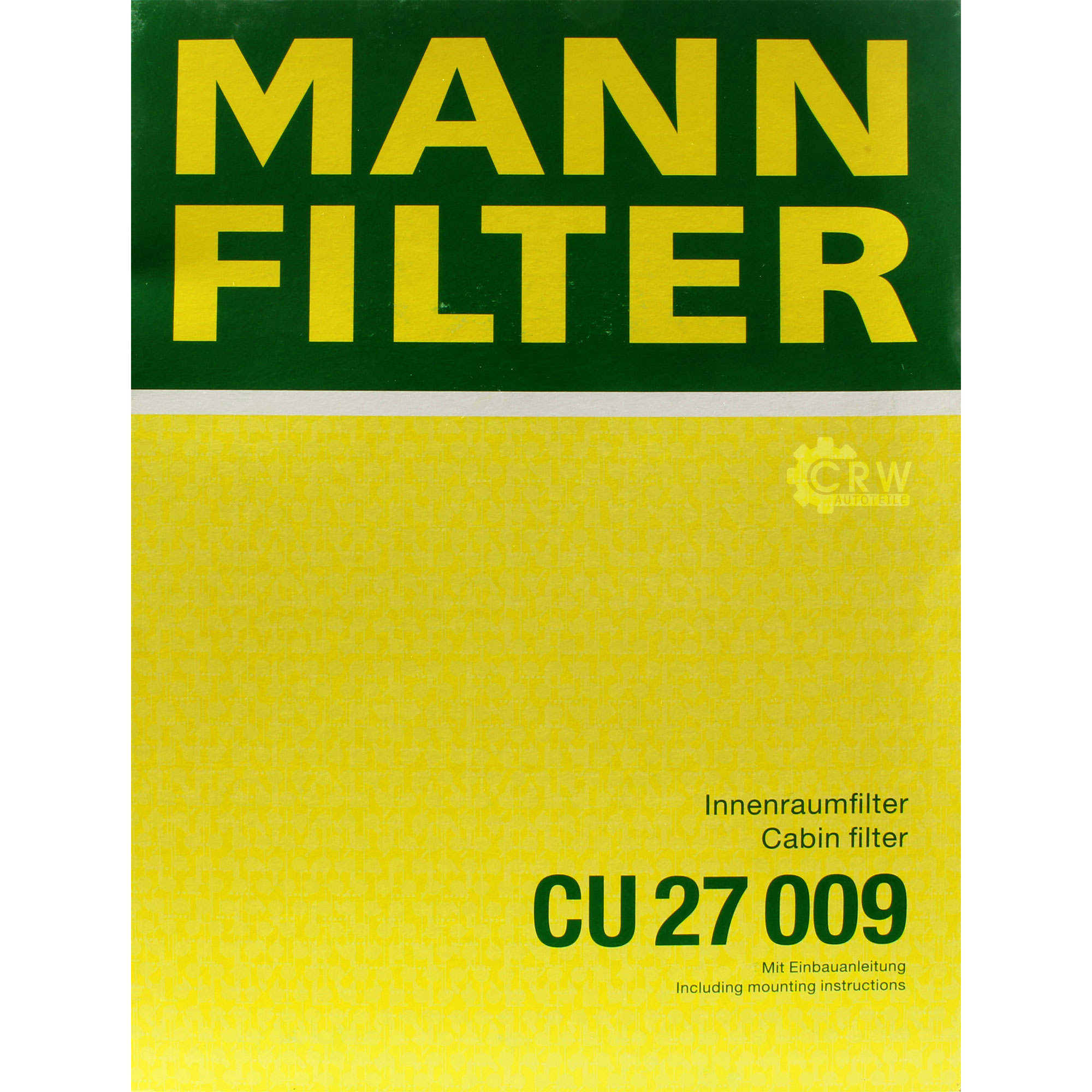 MANN-FILTER Innenraumfilter Pollenfilter CU 27 009