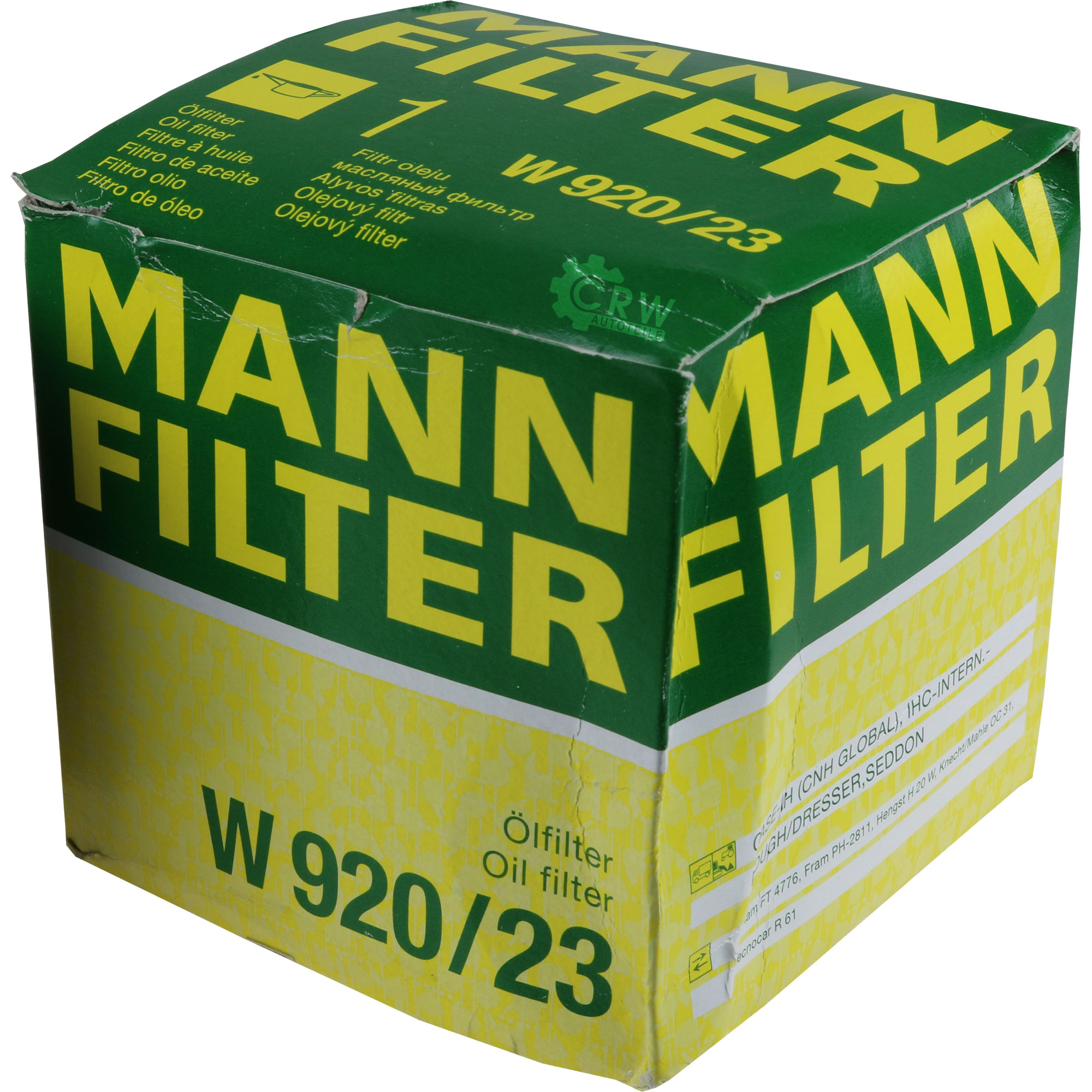MANN-FILTER Ölfilter Oelfilter W 920/23 Oil Filter
