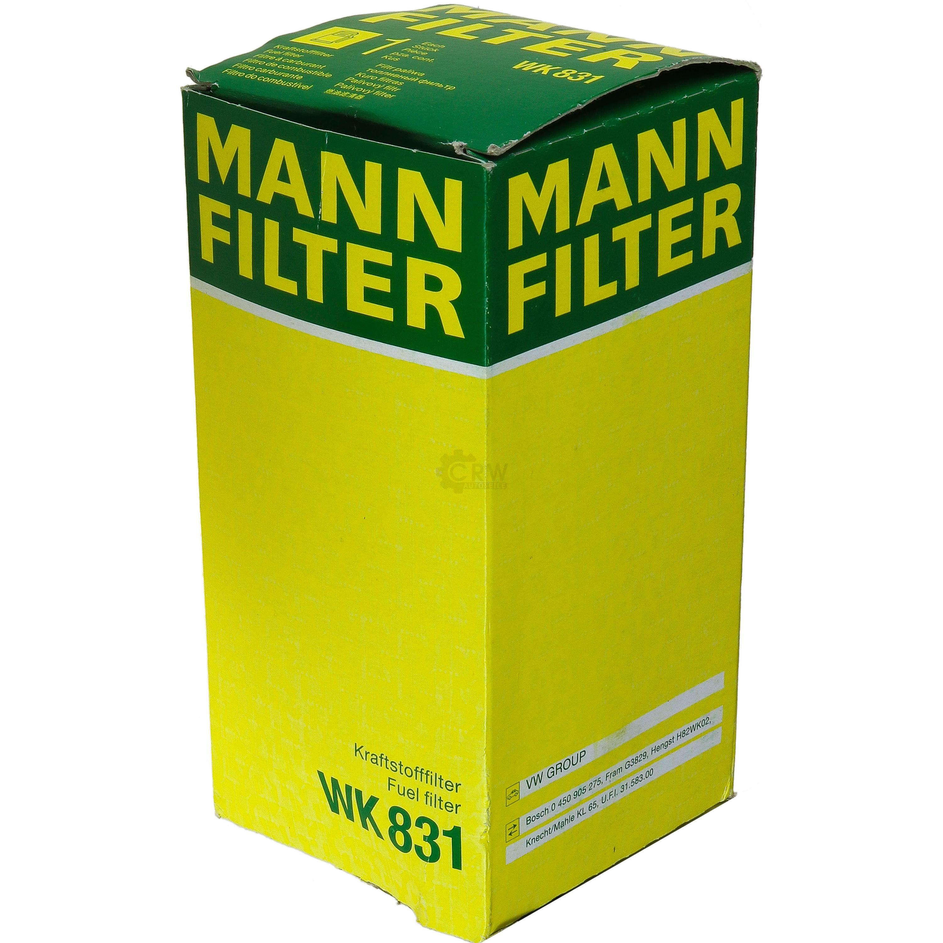 MANN-FILTER Kraftstofffilter WK 831 Fuel Filter