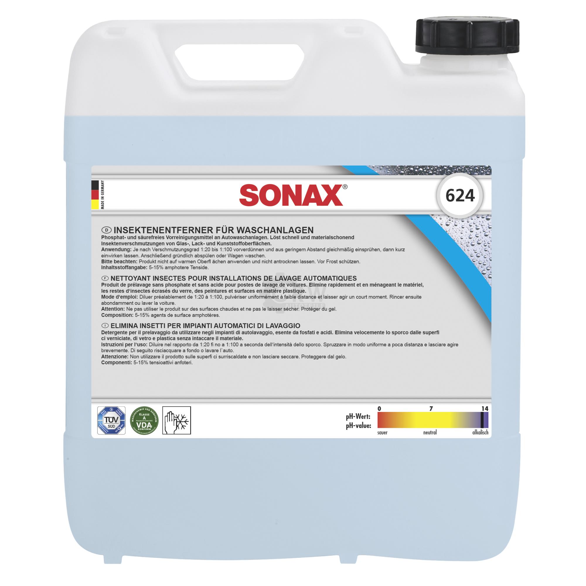SONAX InsektenEntferner für Waschanlagen säurefrei phosphatfrei 10 L