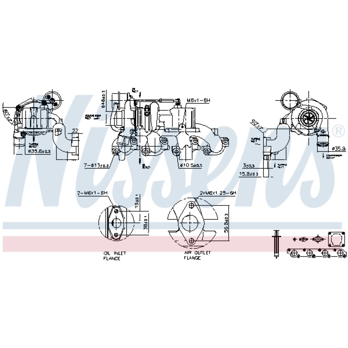 Lader Aufladung 93204 für Ford Mondeo III Turnier BWY B5Y B4Y