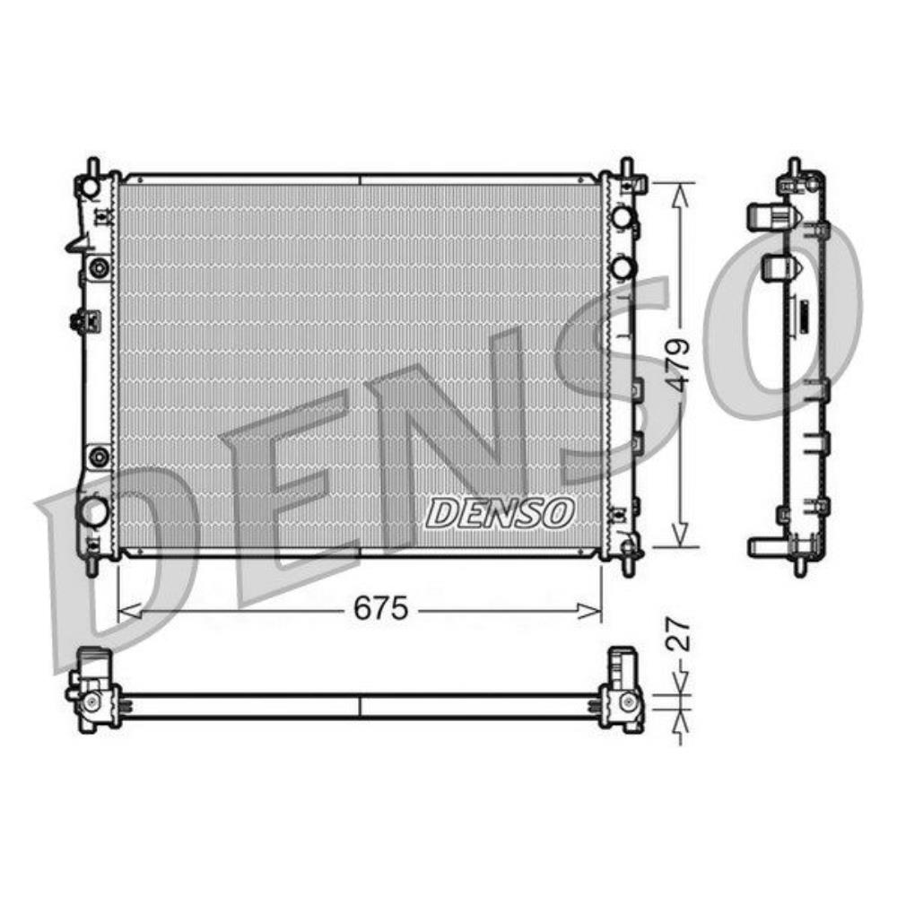 DENSO Wasserkühler Motorkühler Aluminium für Subaru Tribeca B9 3.0 3.6