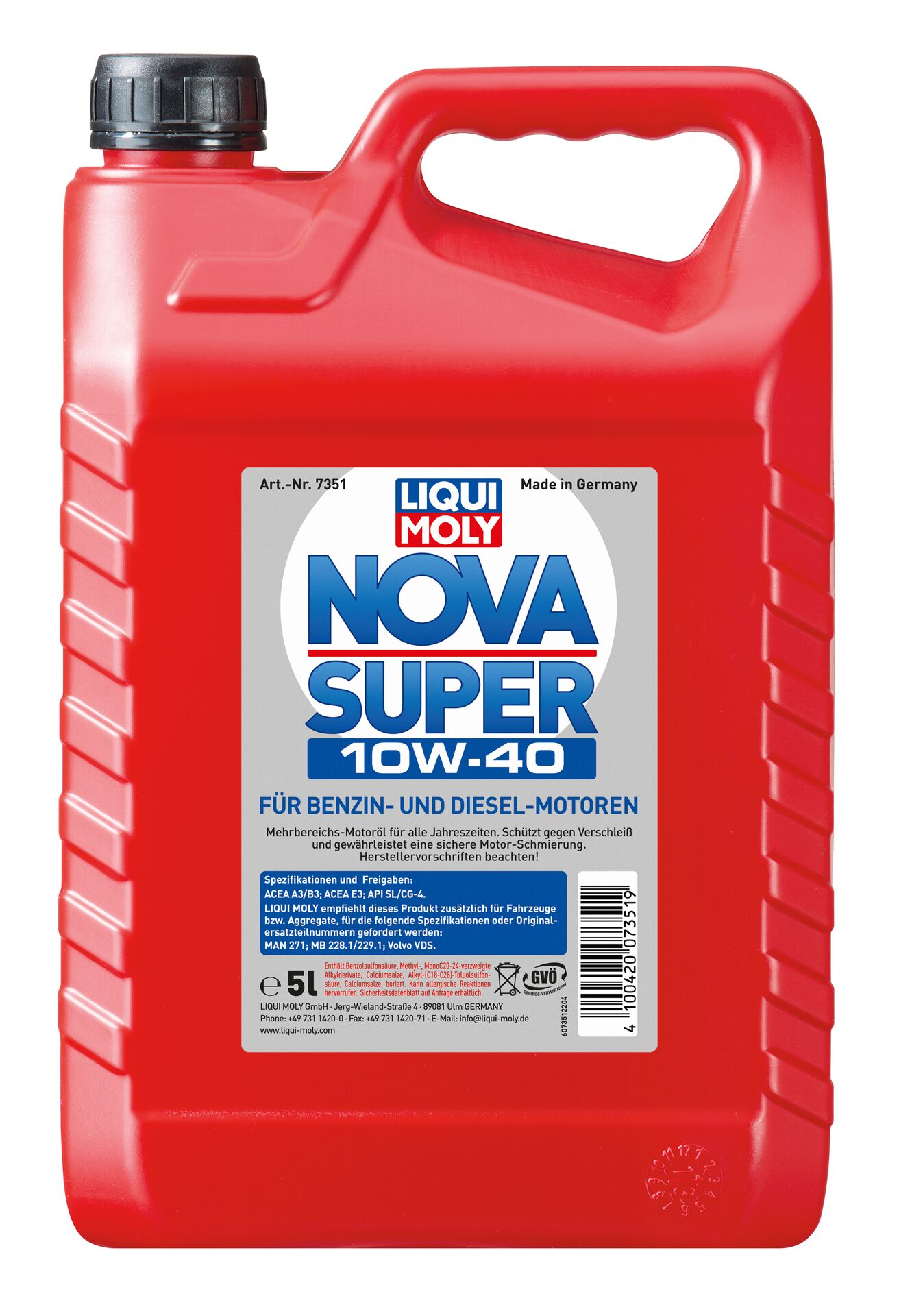  Liqui Moly 7351 1x5 Liter Nova Super 10W-40 Öl Motoröl