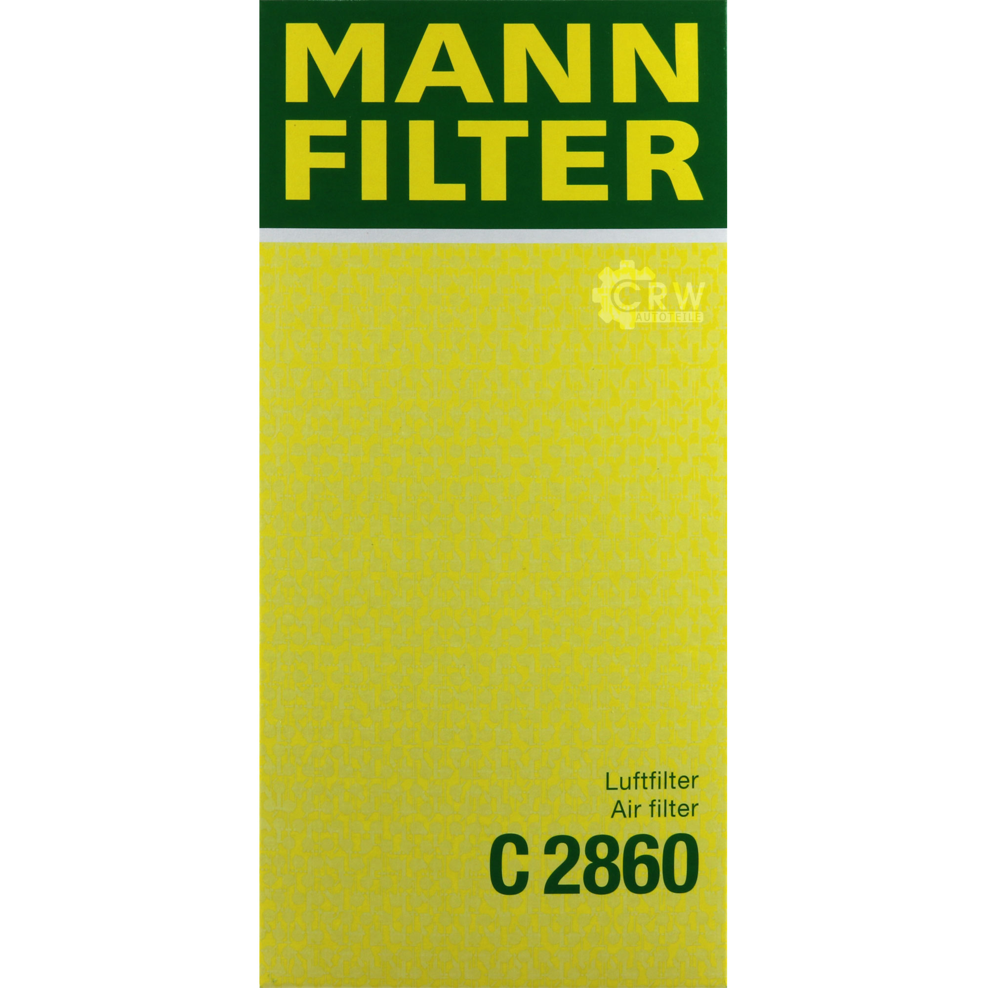 MANN-FILTER Luftfilter für VW Golf I Cabriolet 155 1.8 1.6 Scirocco 53B 53