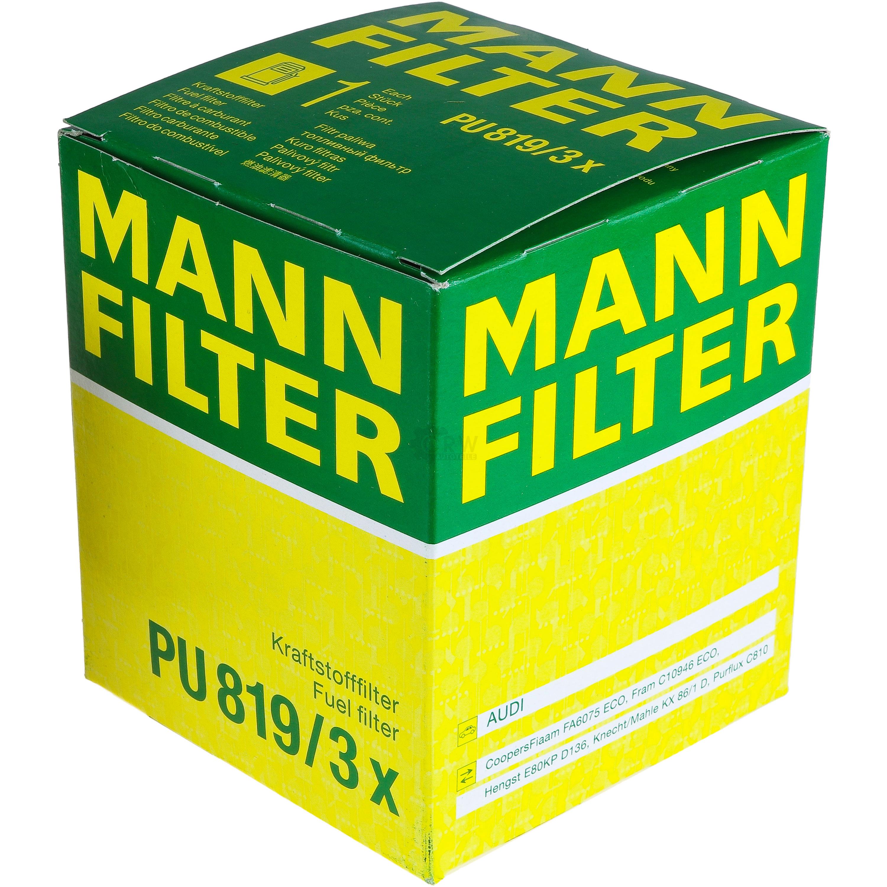 MANN-FILTER Kraftstofffilter PU 819/3 x Fuel Filter