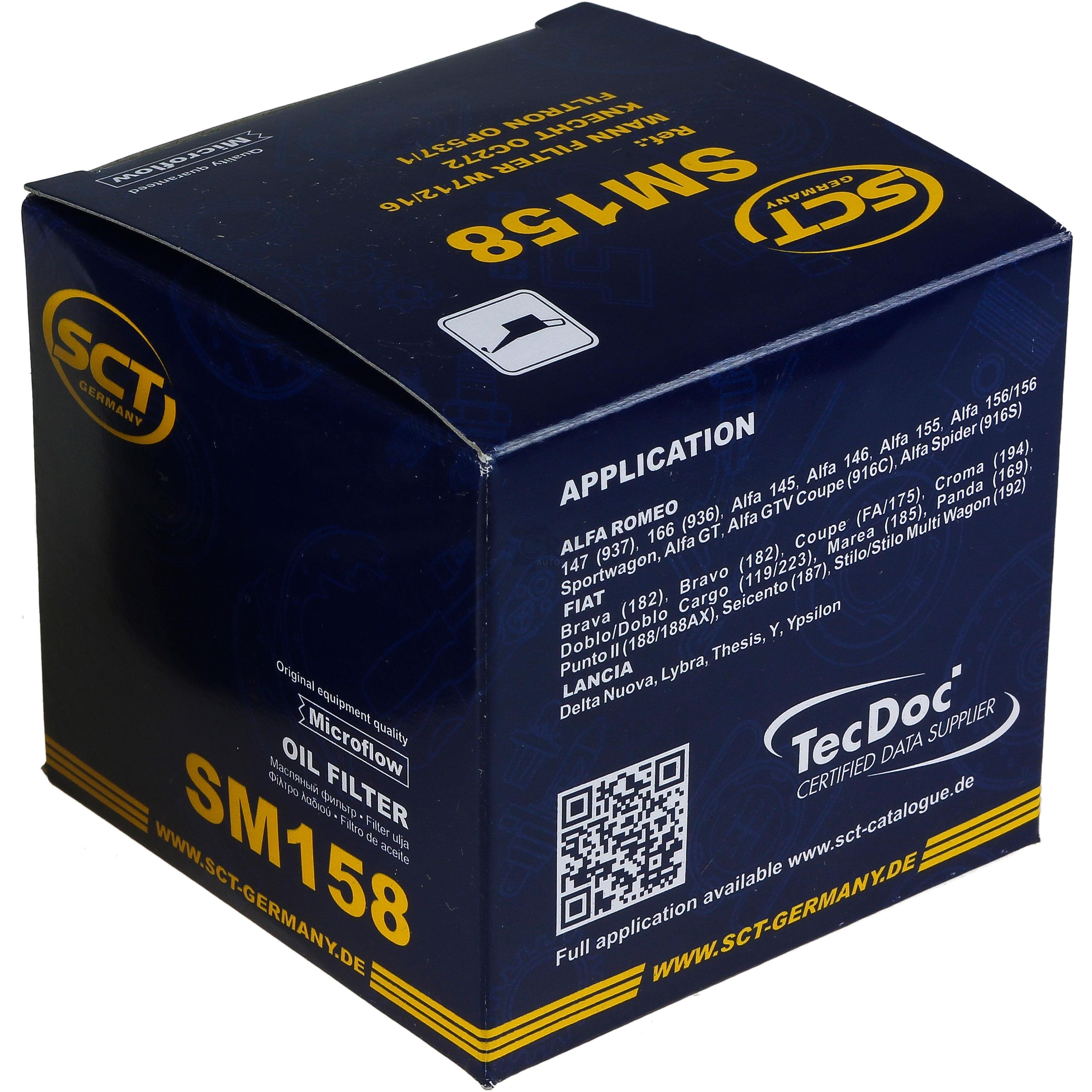 Ölfilter für Fiat Panda 169 1.1 1.2 141A_ 1100 4x4 Punto 188_