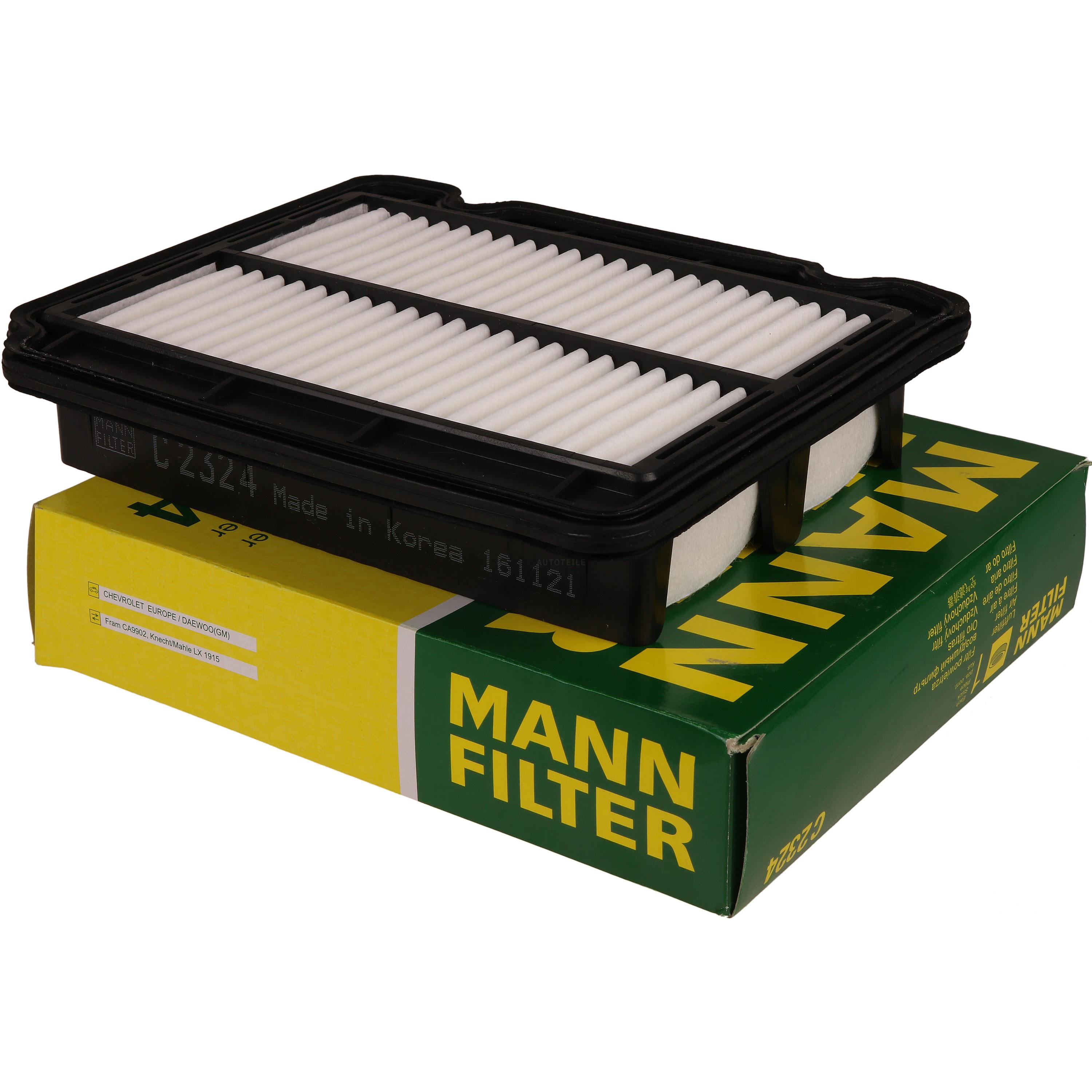 MANN-FILTER Luftfilter für Chevrolet Aveo/Kalos Schrägheck T200 1.4 16V 1.2
