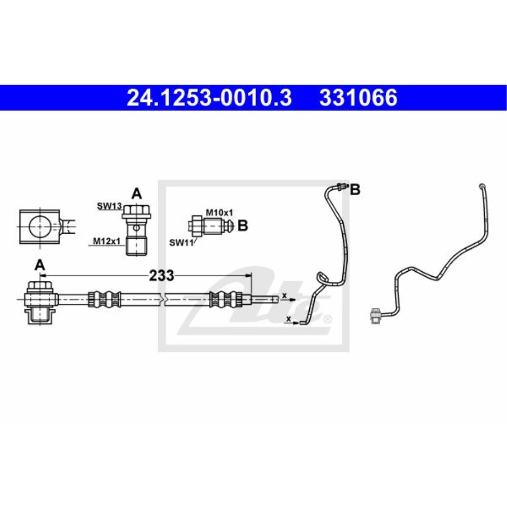 ATE 24.1253-0010.3 Bremsschlauch