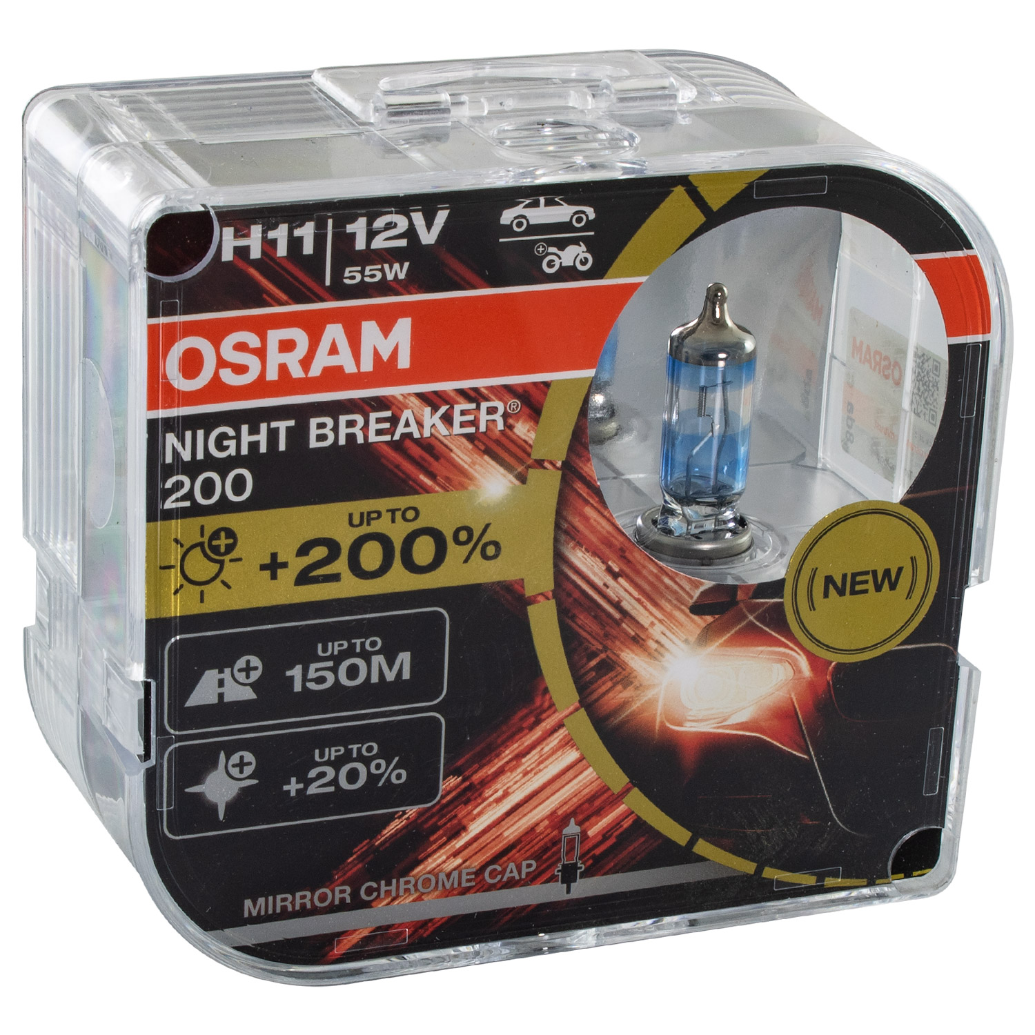 OSRAM Glühlampe Fernscheinwerfer 64211NB200-HCB 