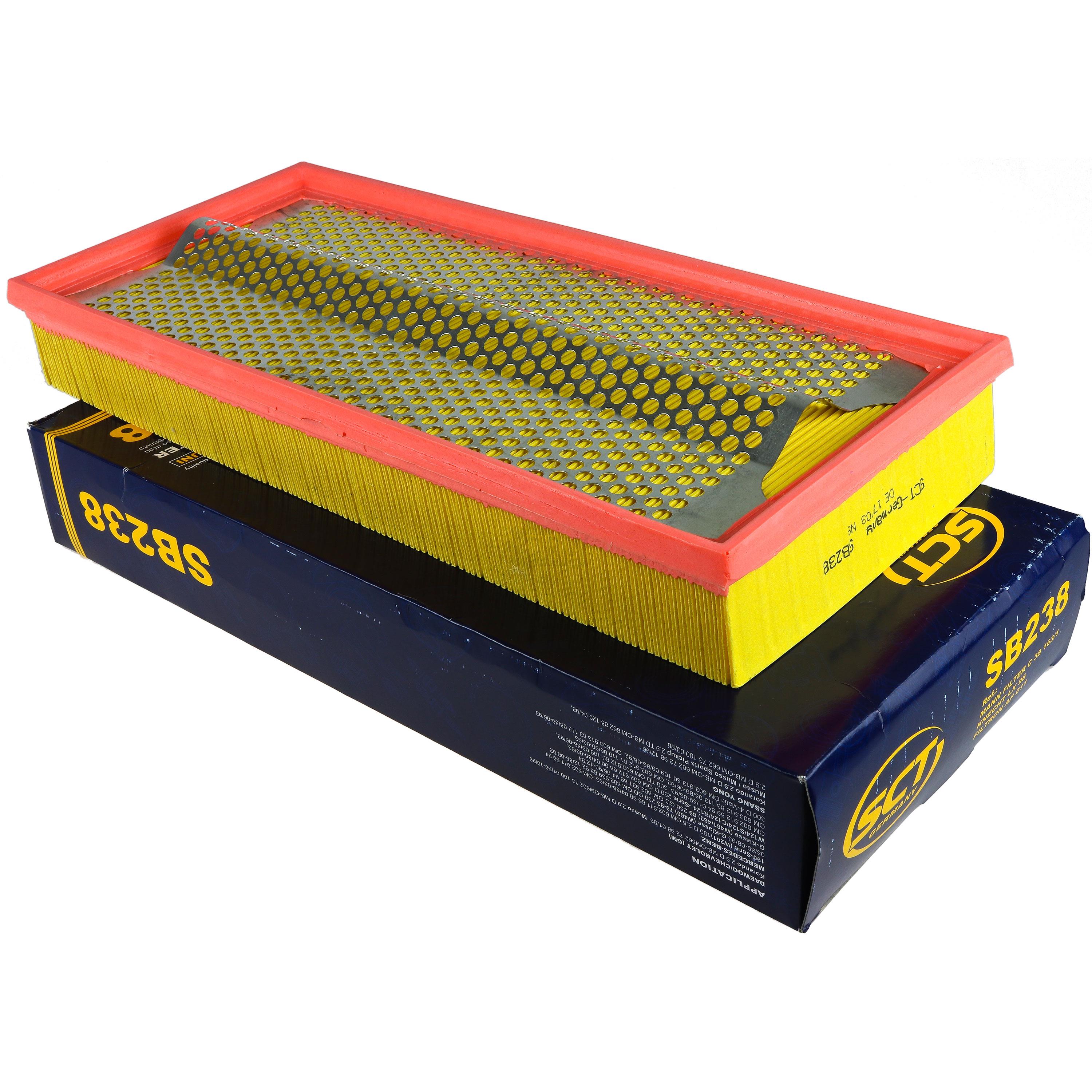 Luftfilter SB 238 für Mercedes-Benz Saloon W124 190 W201 S124 Ssangyong Korando KJ Musso FJ