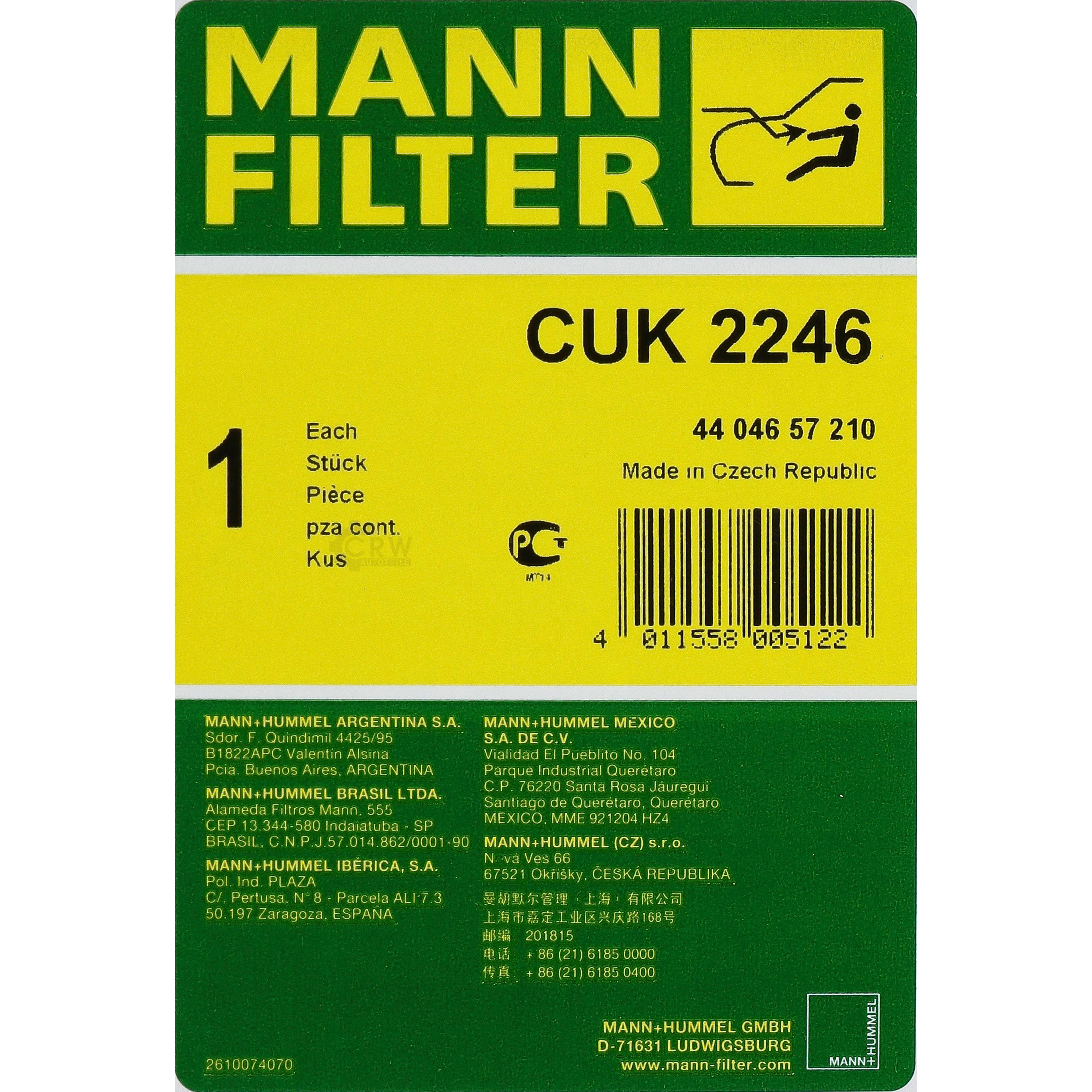 MANN-FILTER Filter Innenraumluft für Lexus SC UZZ40_ 430 GS GRS19_ UZS19_