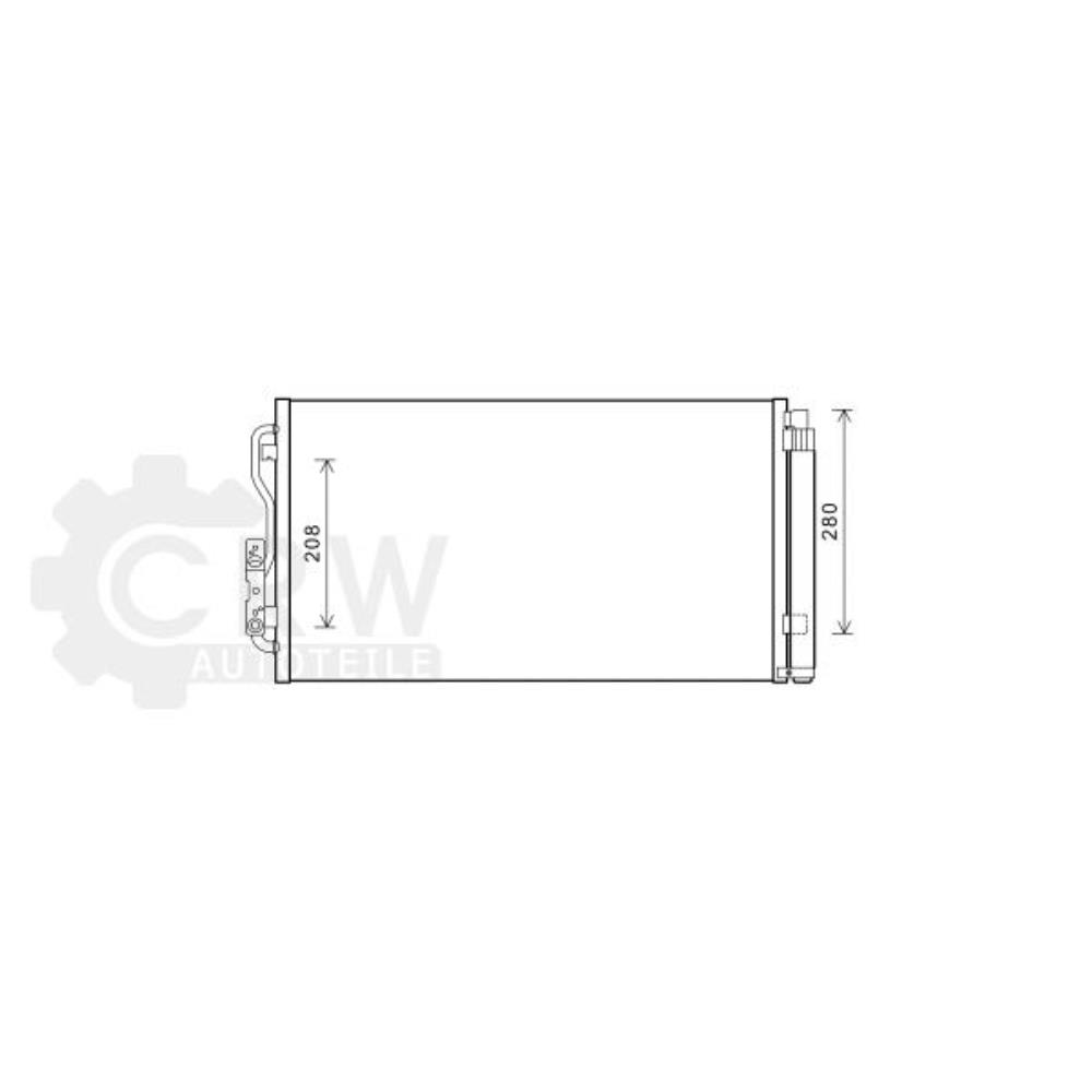 Kondensator Klimaanlage für BMW 1er F20 F21 3er Touring F31 F30 F35 F80