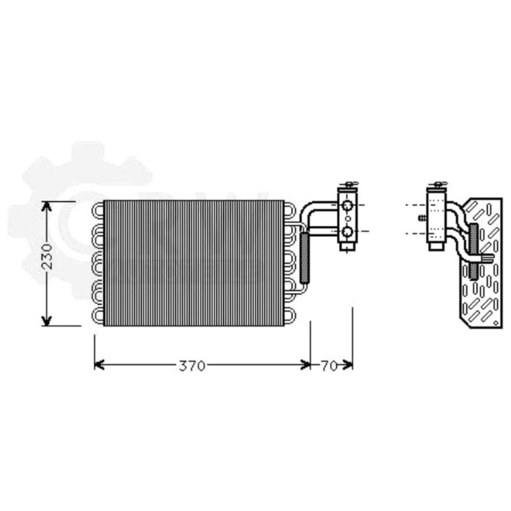 Verdampfer Klimaanlage für Mercedes-Benz E-Klasse Coupe Kombi W124 W126
