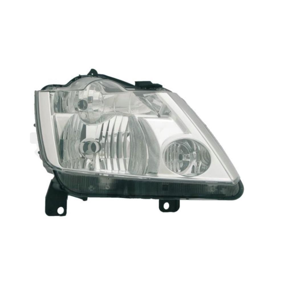Halogen Scheinwerfer rechts für Renault Modus 12.04-12.07 H7/H1 ohne Motor