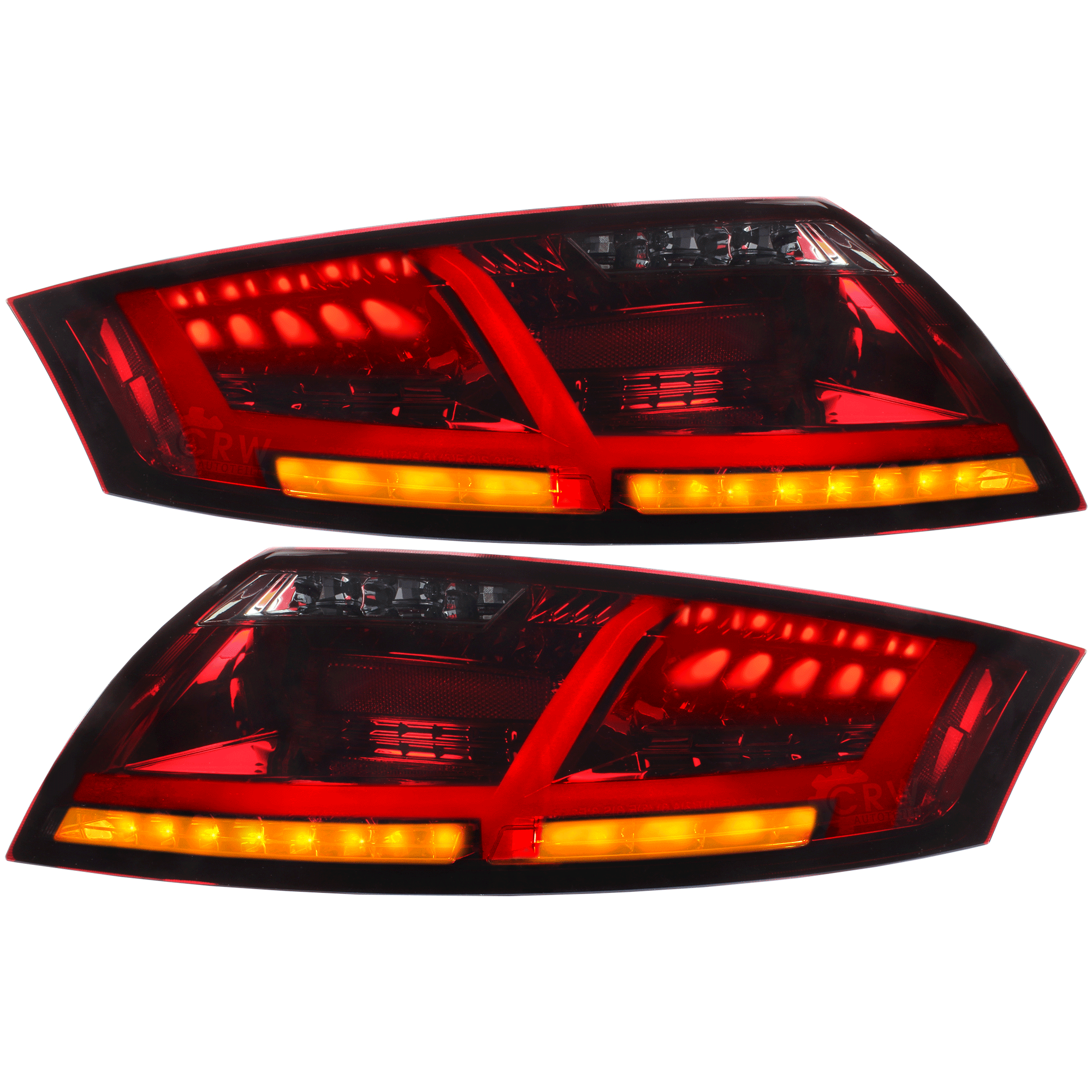 LED Lightbar Rückleuchten für Audi TT 8J Bj. 06-14 rot schwarz inkl. Blinker