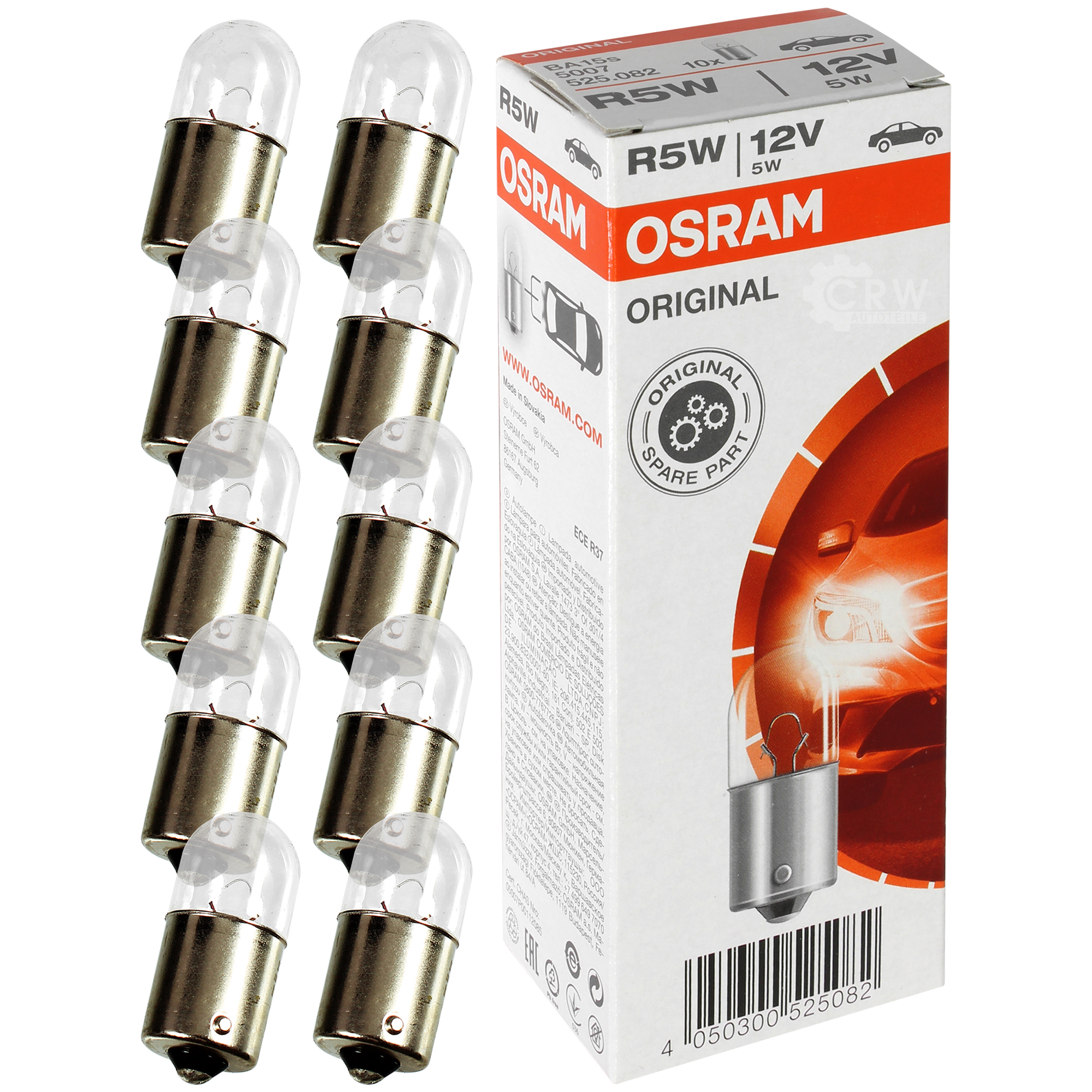 OSRAM Line Spare Parts R5W 12V 5W Sockel BA15s 10 Stück