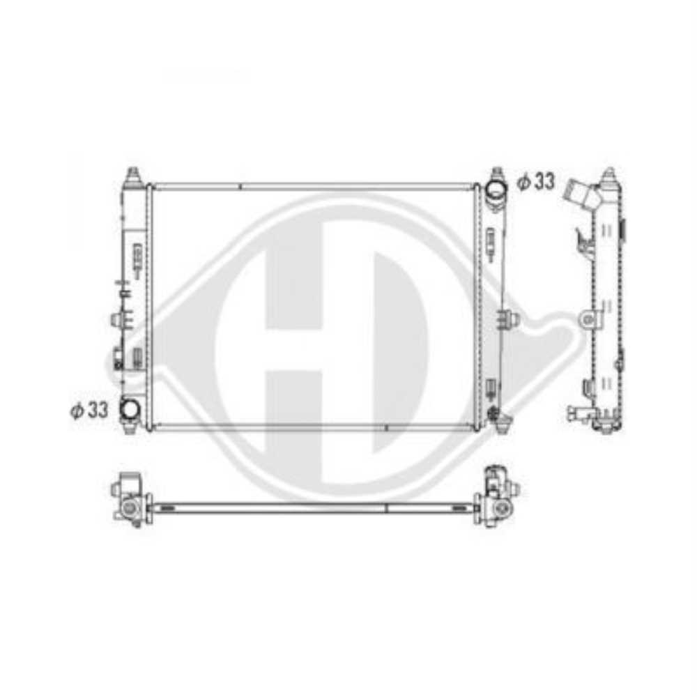 Kühler Wasserkühler Motorkühler Aluminium für Mazda MX-5 IV ND 2.0 1.5