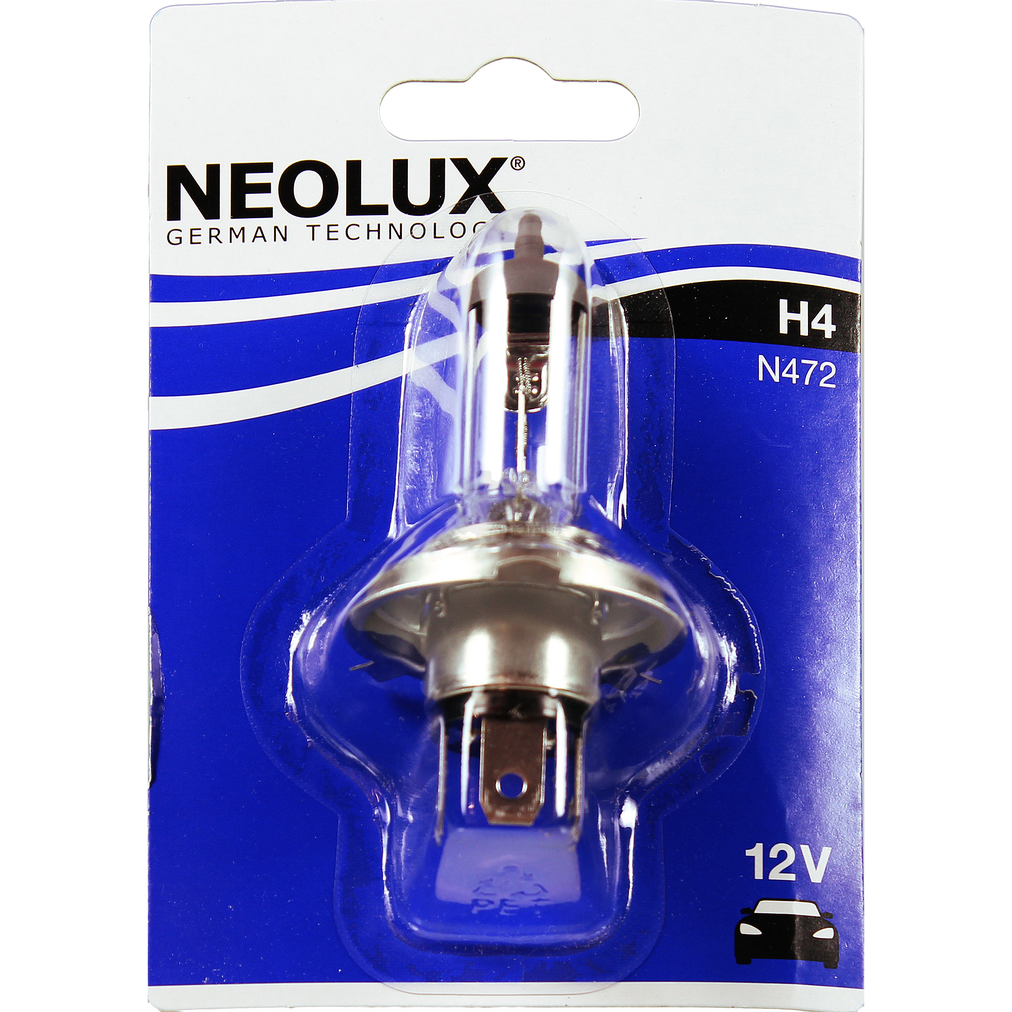 NEOLUX H4 Standard 60/55W P43t 12V Blister Lampe Birne