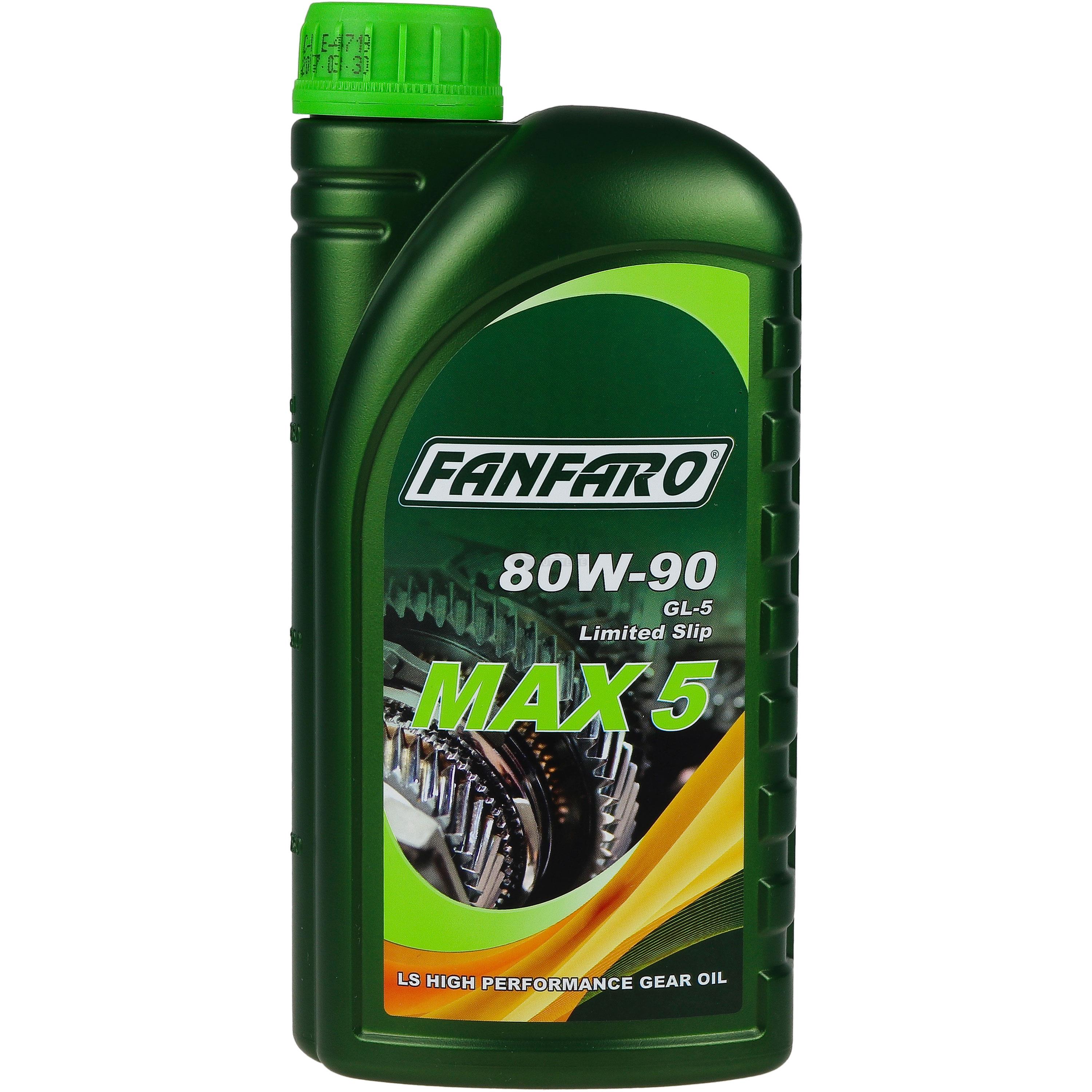 1 Liter  FANFARO MAX 5 80W-90 GL-5 LS API GL Getriebeöl Gear Oil