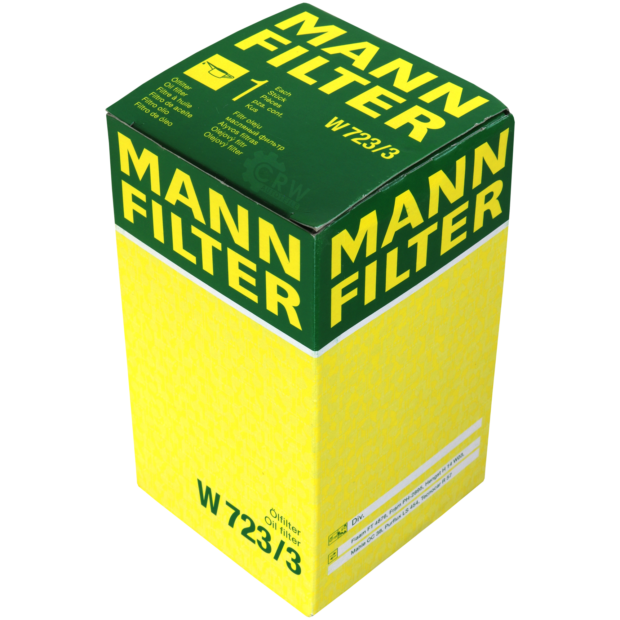 MANN-FILTER Ölfilter für Arbeitshydraulik W 723/3 Oil Filter