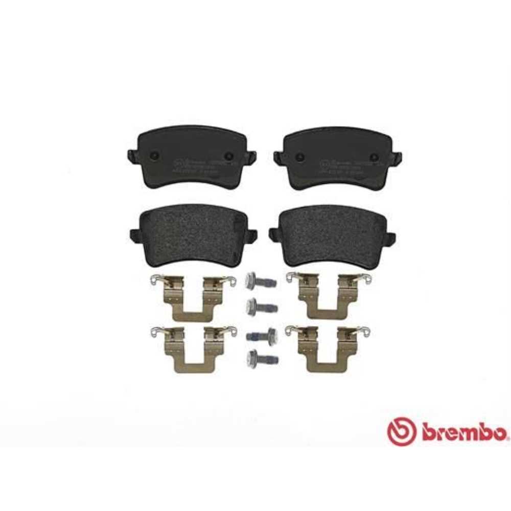 BREMBO Satz Bremsen Bremsscheiben Voll hinten + Bremsbeläge für Audi A4 Avant