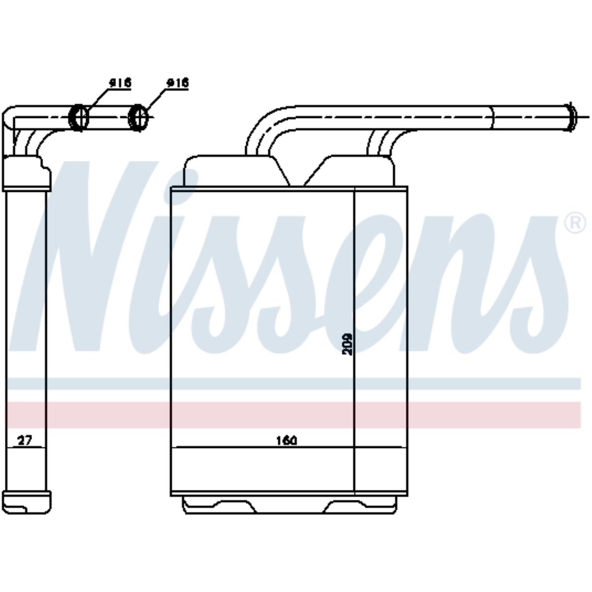 Wärmetauscher Innenraumheizung Aluminium Kunststoff für Renault Twingo I