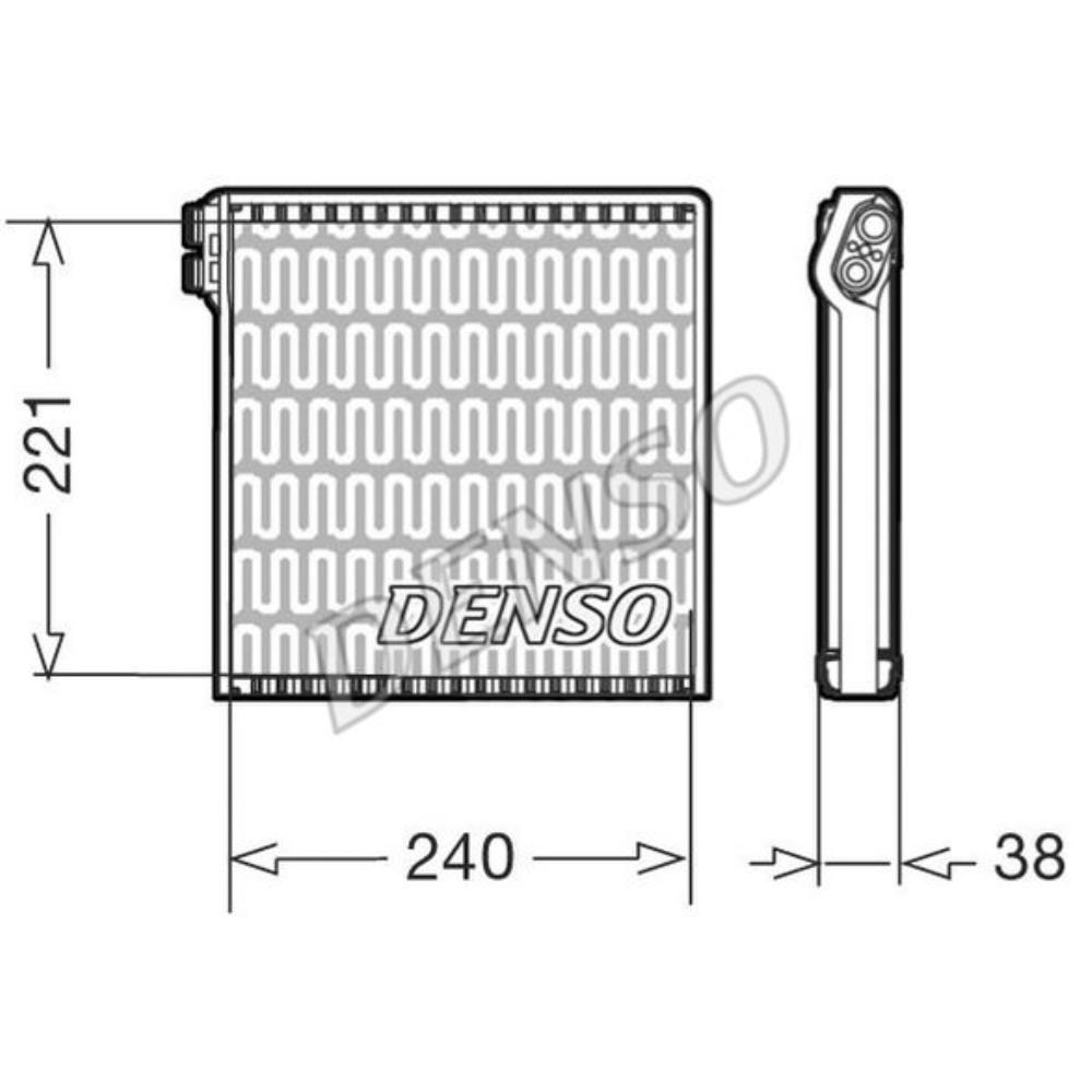 Verdampfer Klimaanlage DEV09102 für Fiat Ducato Bus 250 250_ 290_ Pritsche/Fahrgestell