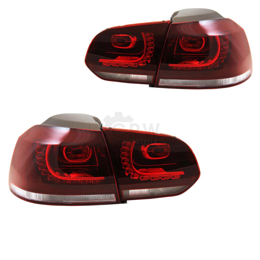 LED Rückleuchten Set für VW Golf 6 VI GTI R Look Bj. 08->> rot-weiß YXH