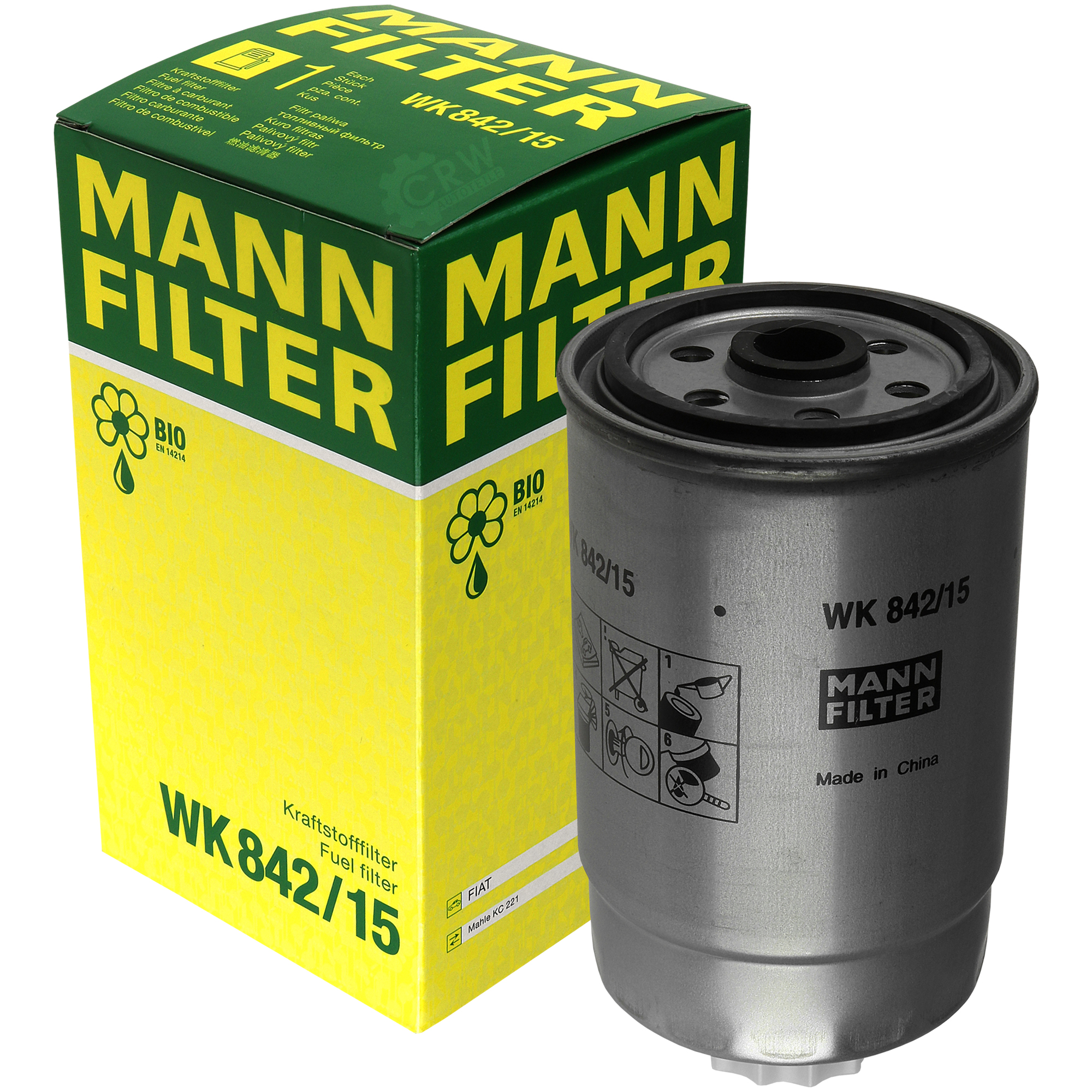 MANN-FILTER Kraftstofffilter WK 842/15 Fuel Filter