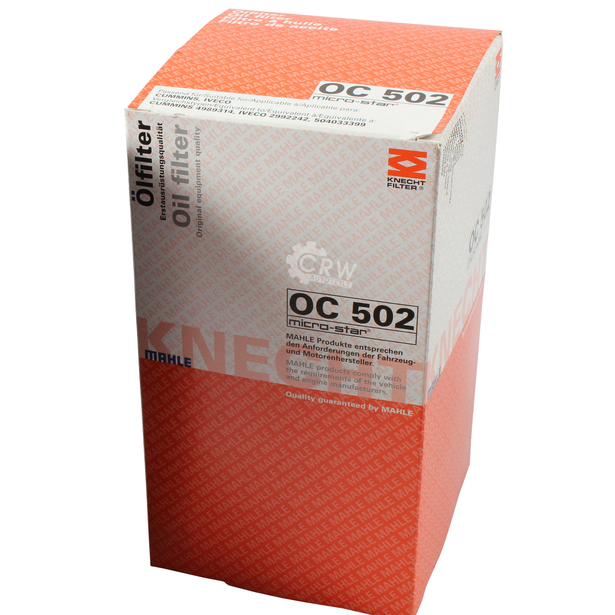MAHLE Ölfilter OC 502 Oil Filter