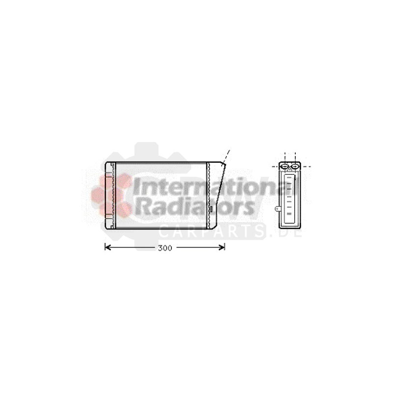Wärmetauscher Innenraumheizung für Opel Omega B V94 2.0 16V 2.5 V6 21_ 22_