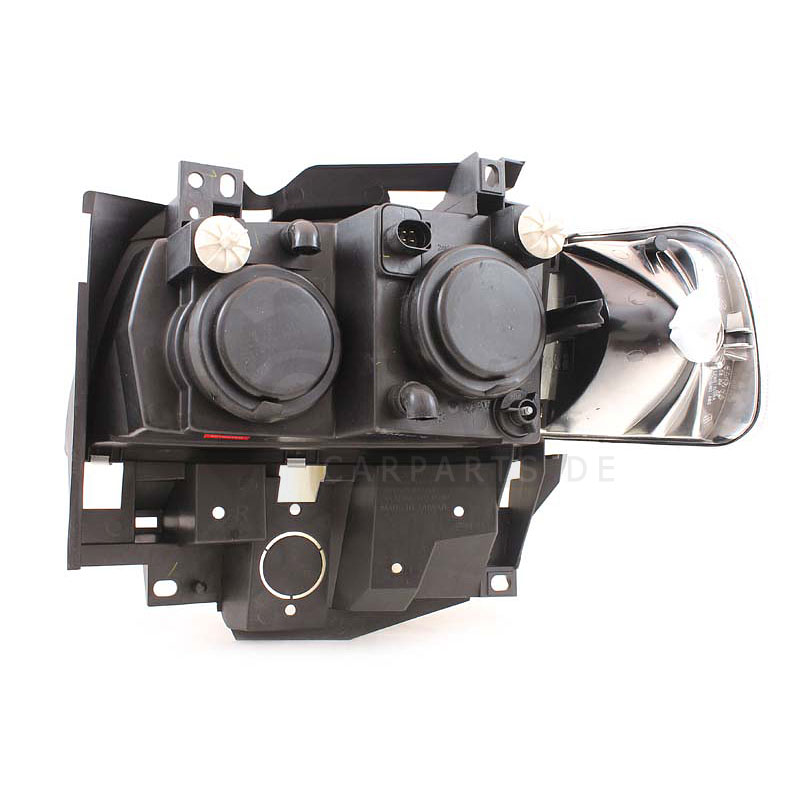 Scheinwerfer Set für VW T4 GP 97-03 klar/schwarz Angel Eyes DE-Licht H7+H7