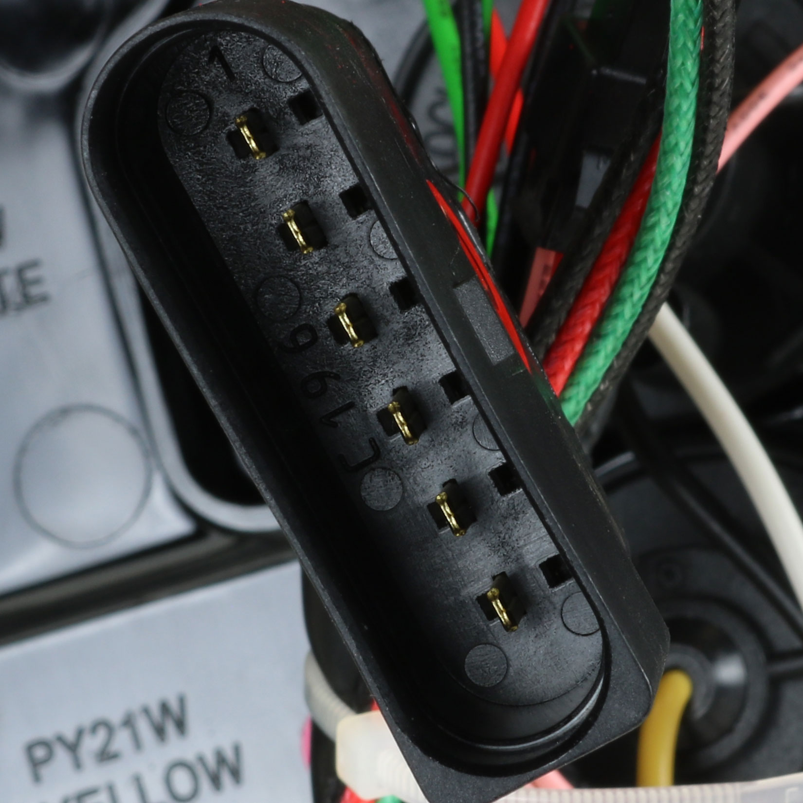 Rückleuchten Set LED Lightbar für VW Caddy Bj. 03-15 schwarz für Heckklappe