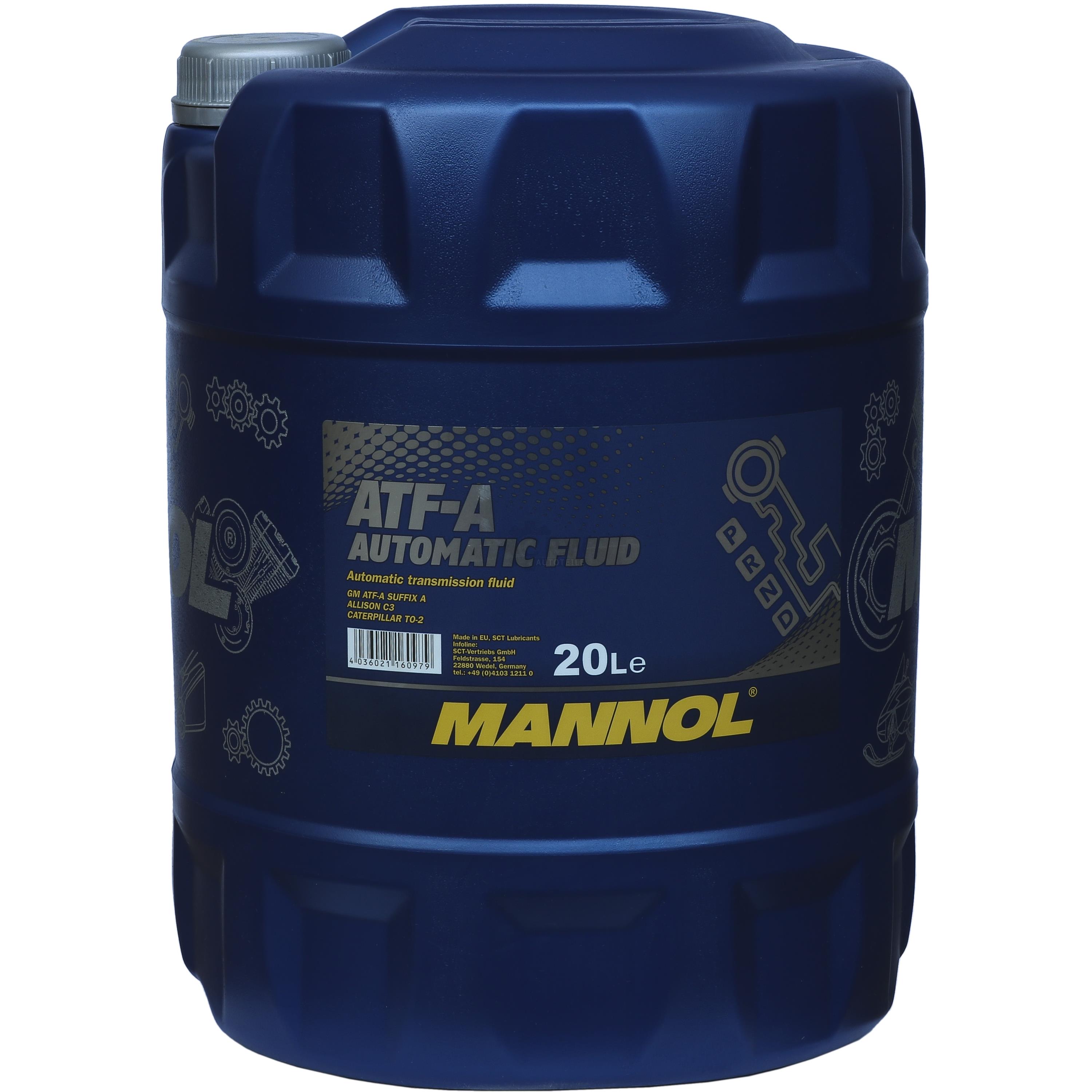 20 Liter  MANNOL Automatikgetriebeöl ATF-A PSF Getriebe Öll Gear Oil