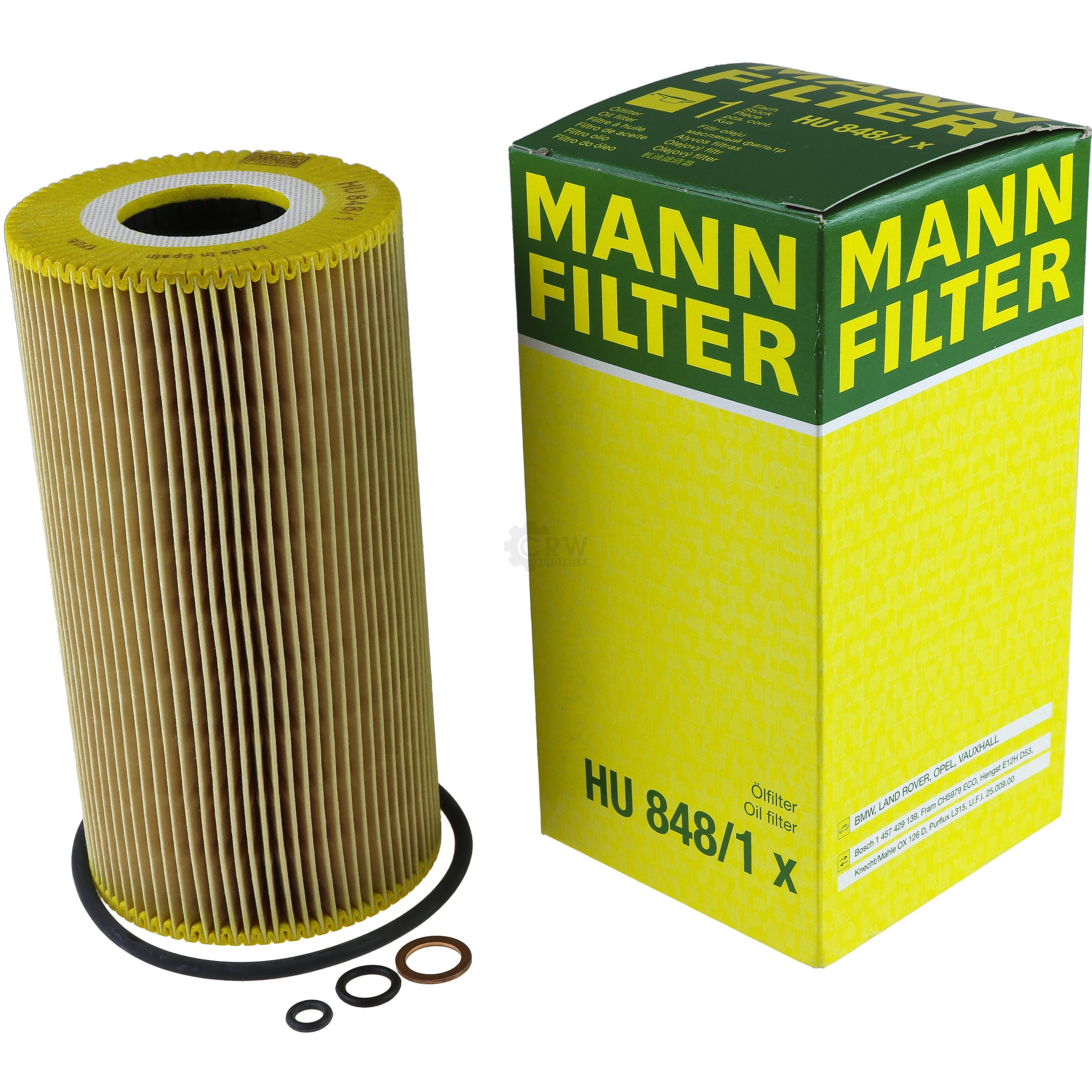 MANN-FILTER Ölfilter HU 848/1 x Oil Filter