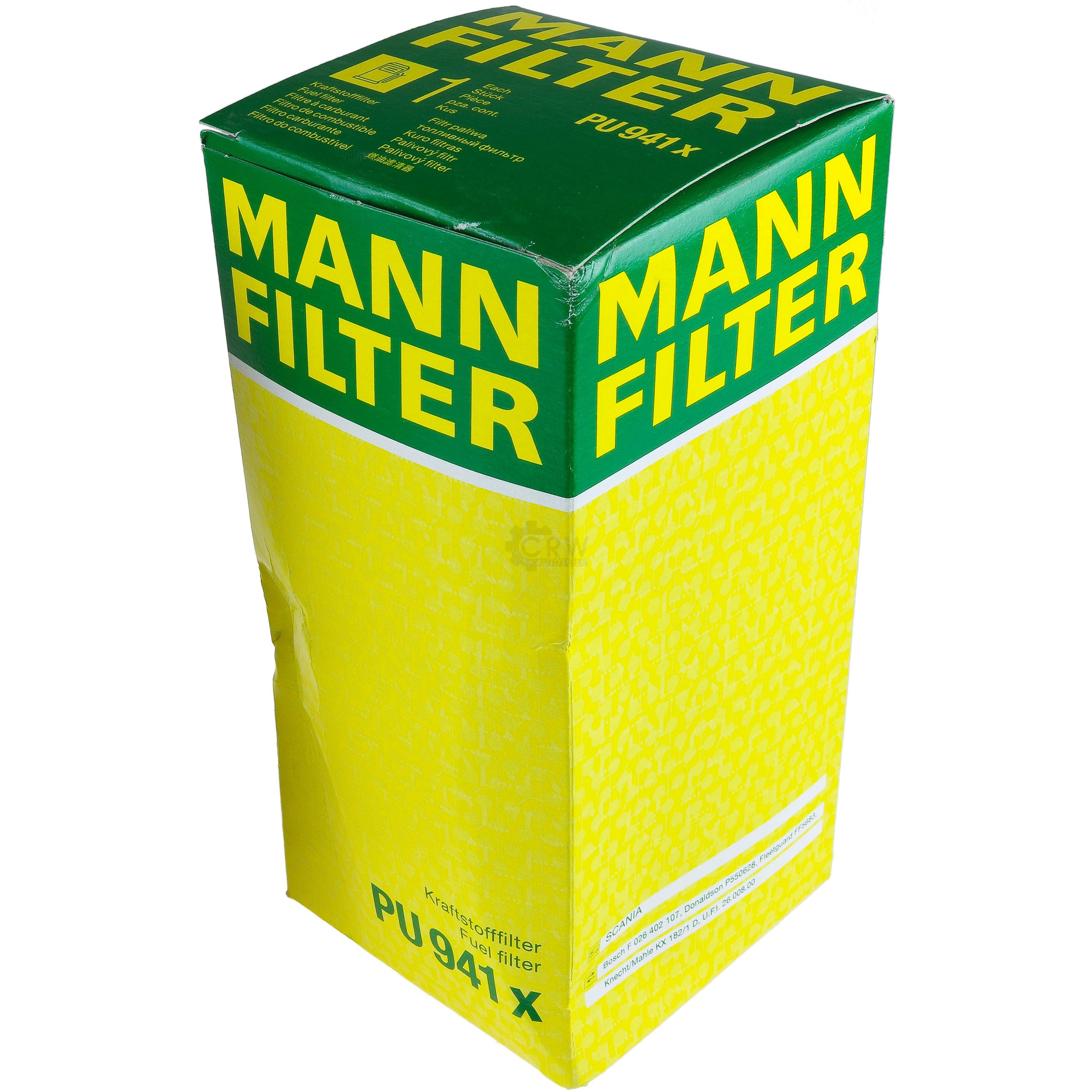 MANN-FILTER Kraftstofffilter PU 941 x Fuel Filter