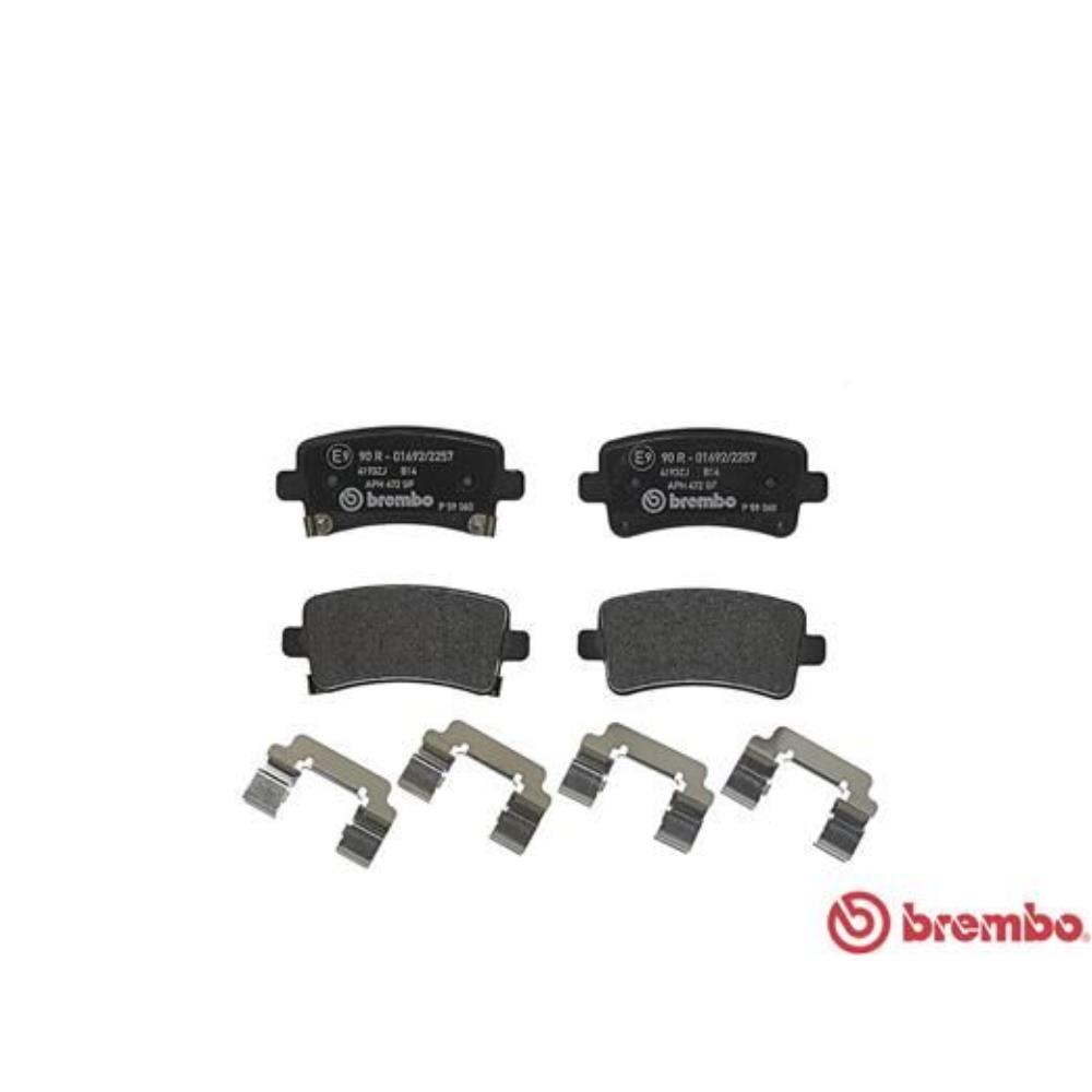 BREMBO Satz Bremsscheiben belüftet hinten + Bremsbeläge für Opel Insignia A