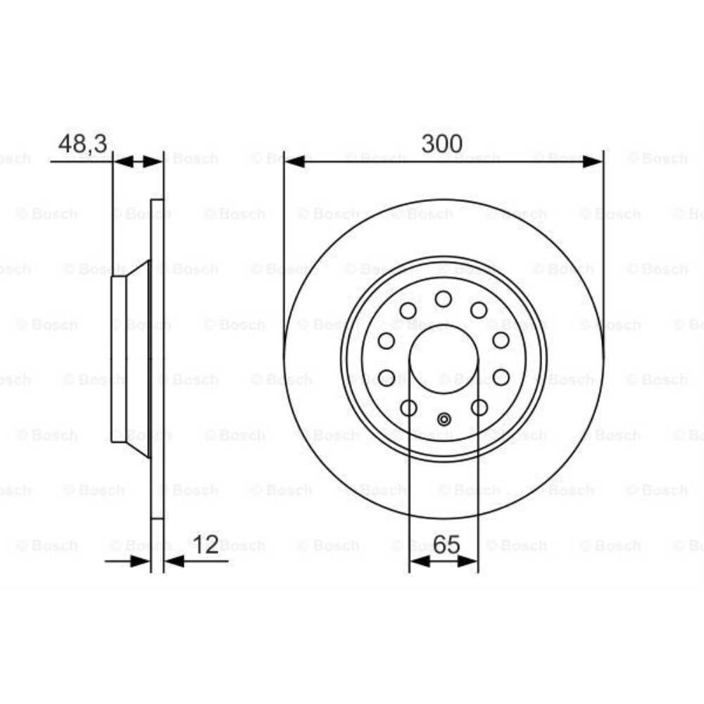 BOSCH Satz Bremsbeläge + Bremsscheiben Voll hinten für VW Passat Variant 3G5