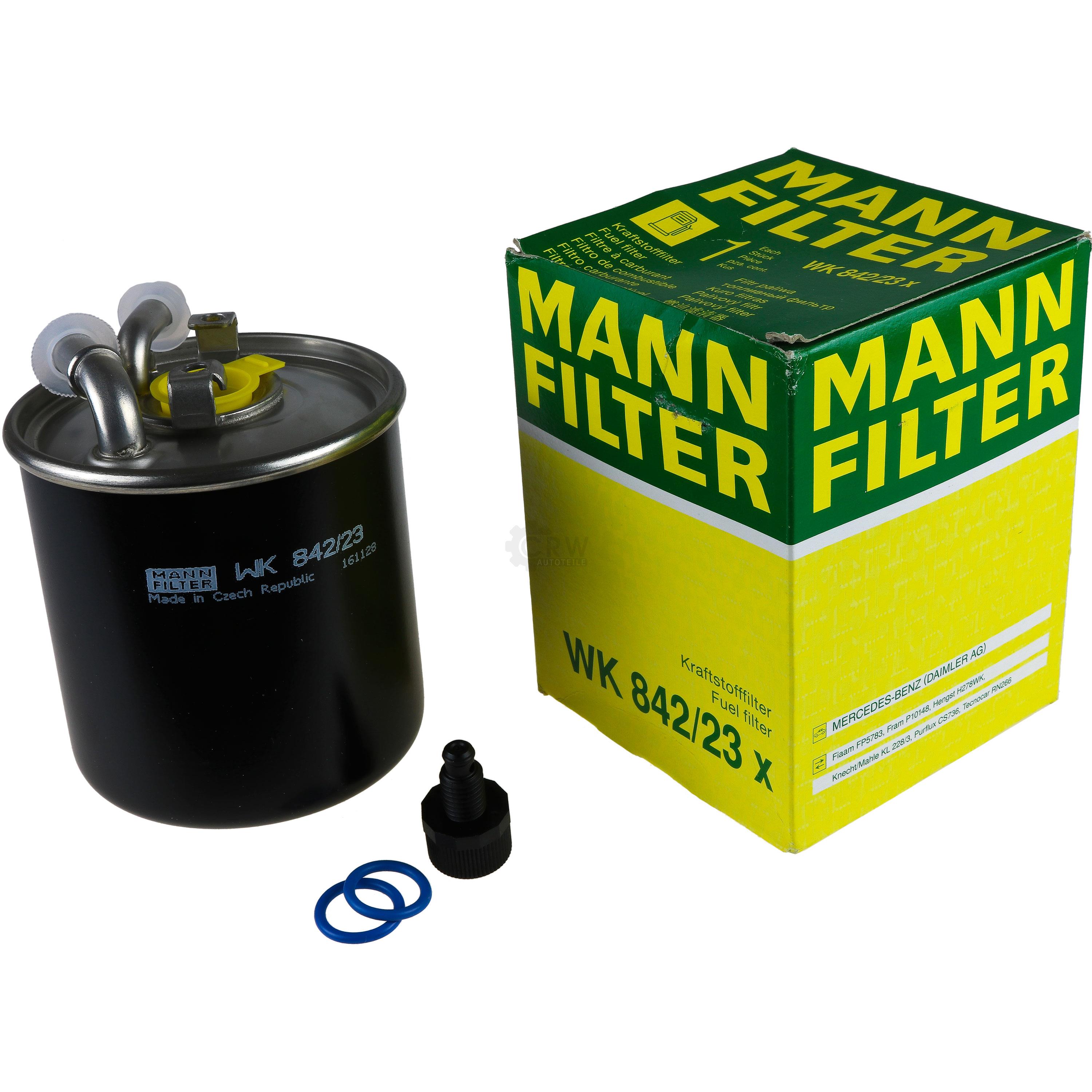 MANN-FILTER Kraftstofffilter WK 842/23 x Fuel Filter