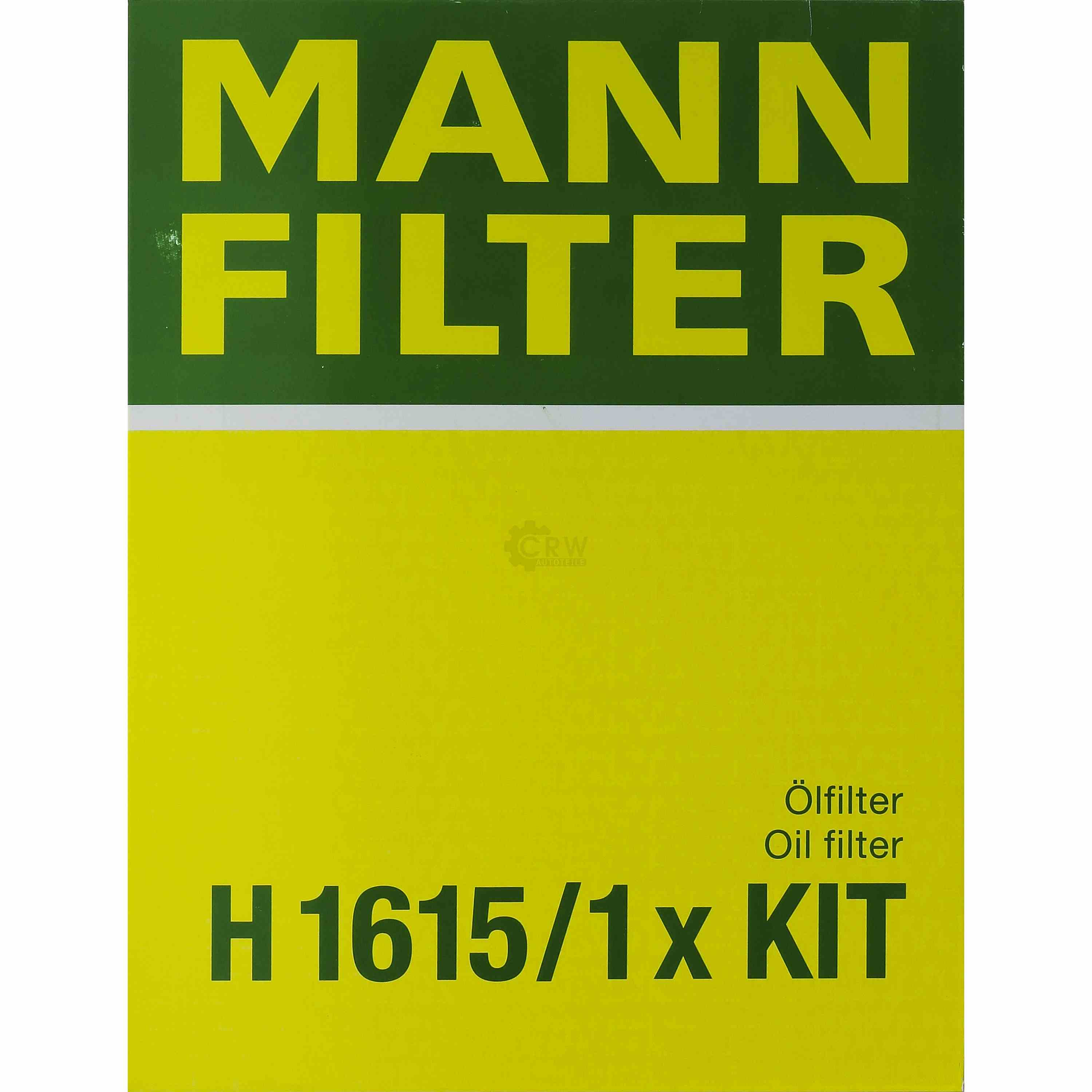 MANN-FILTER Getriebeölfilter für Automatikgetriebe H 1615/1 x KIT