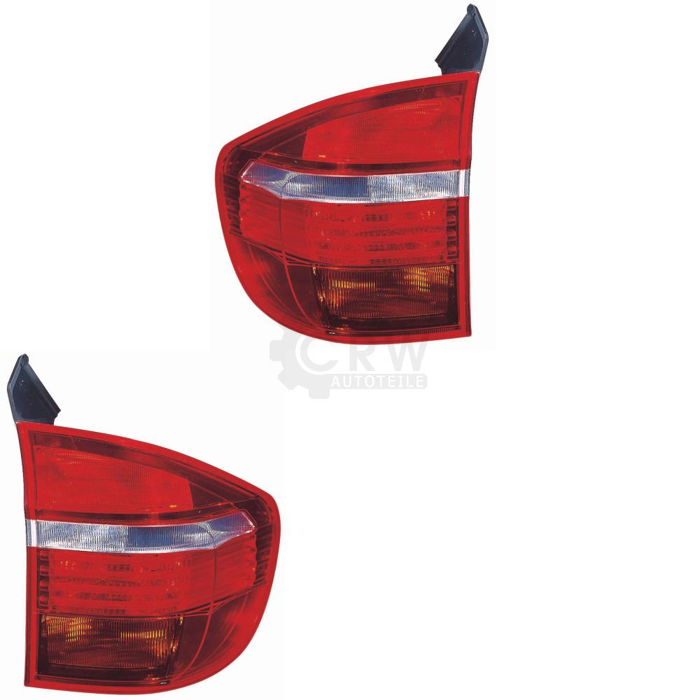 LED Rückleuchten Heckleuchten Set außen für BMW X5 E70 07- Rot/Weiss 475