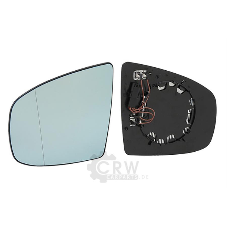 AUßENSPIEGEL ERSATZGLAS links für BMW X5 E70 Bj. 02/07->> mit Trägerplatte BJO