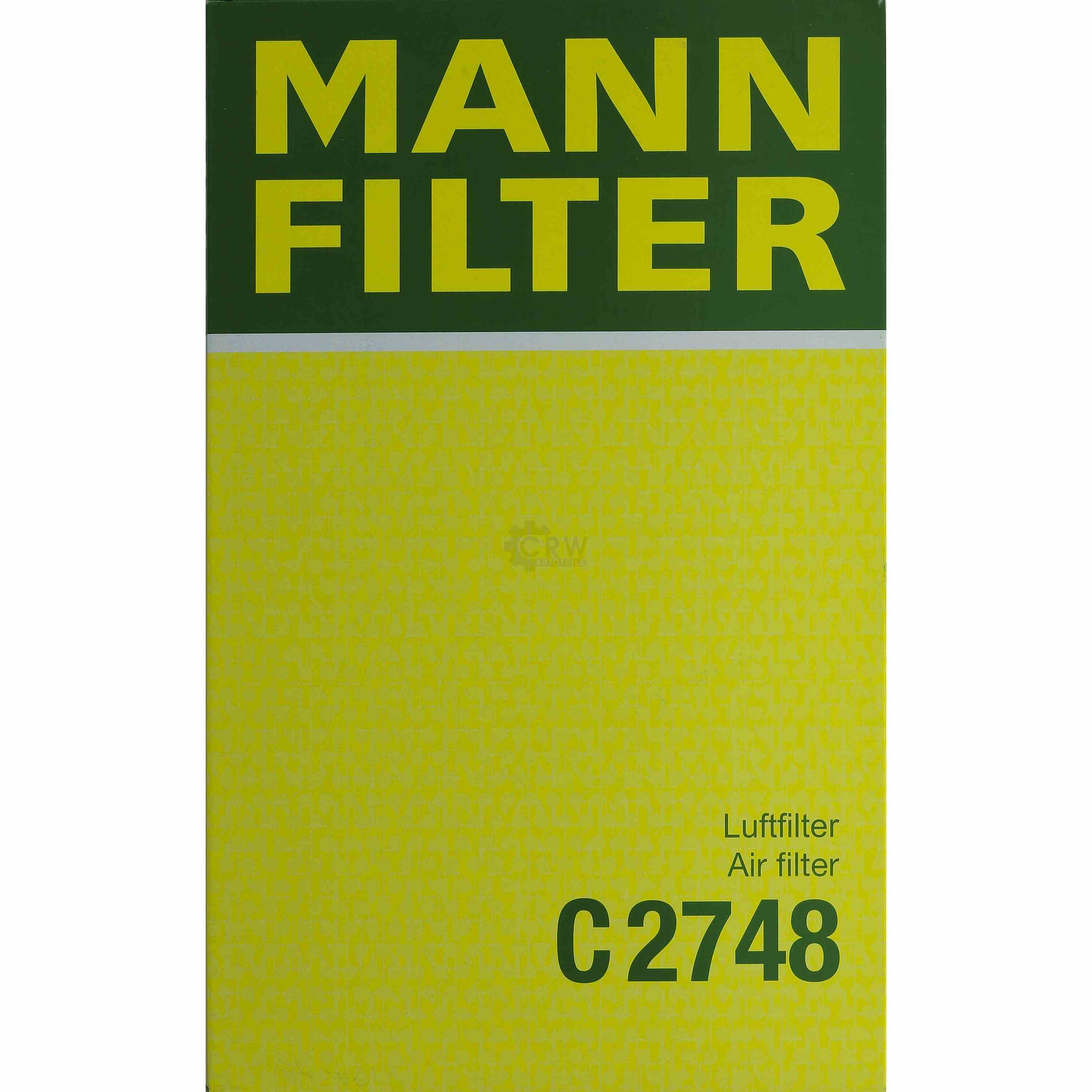 MANN-FILTER Luftfilter für Ford Fiesta IV JA_ JB_ 1.25i 16V Mazda 121 III