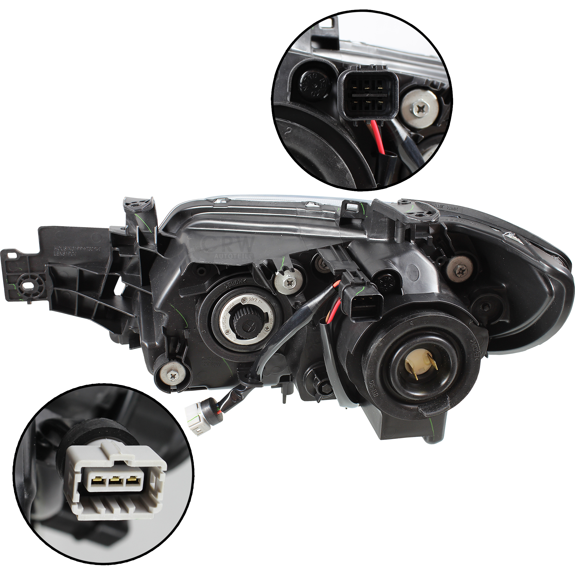 ALKAR Scheinwerfer rechts Halogen für Mitsubishi Outlander I CU_W 2.4 4WD