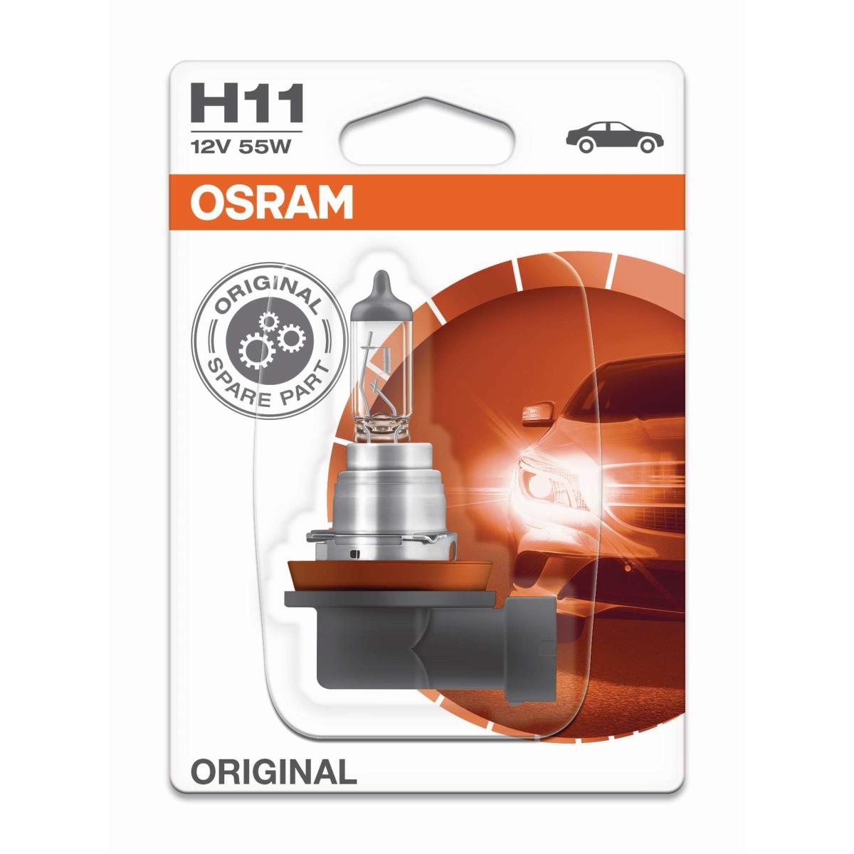 OSRAM H11 Line 12V/55W Sockel PGJ19-2 B3/Tc 350h/500h