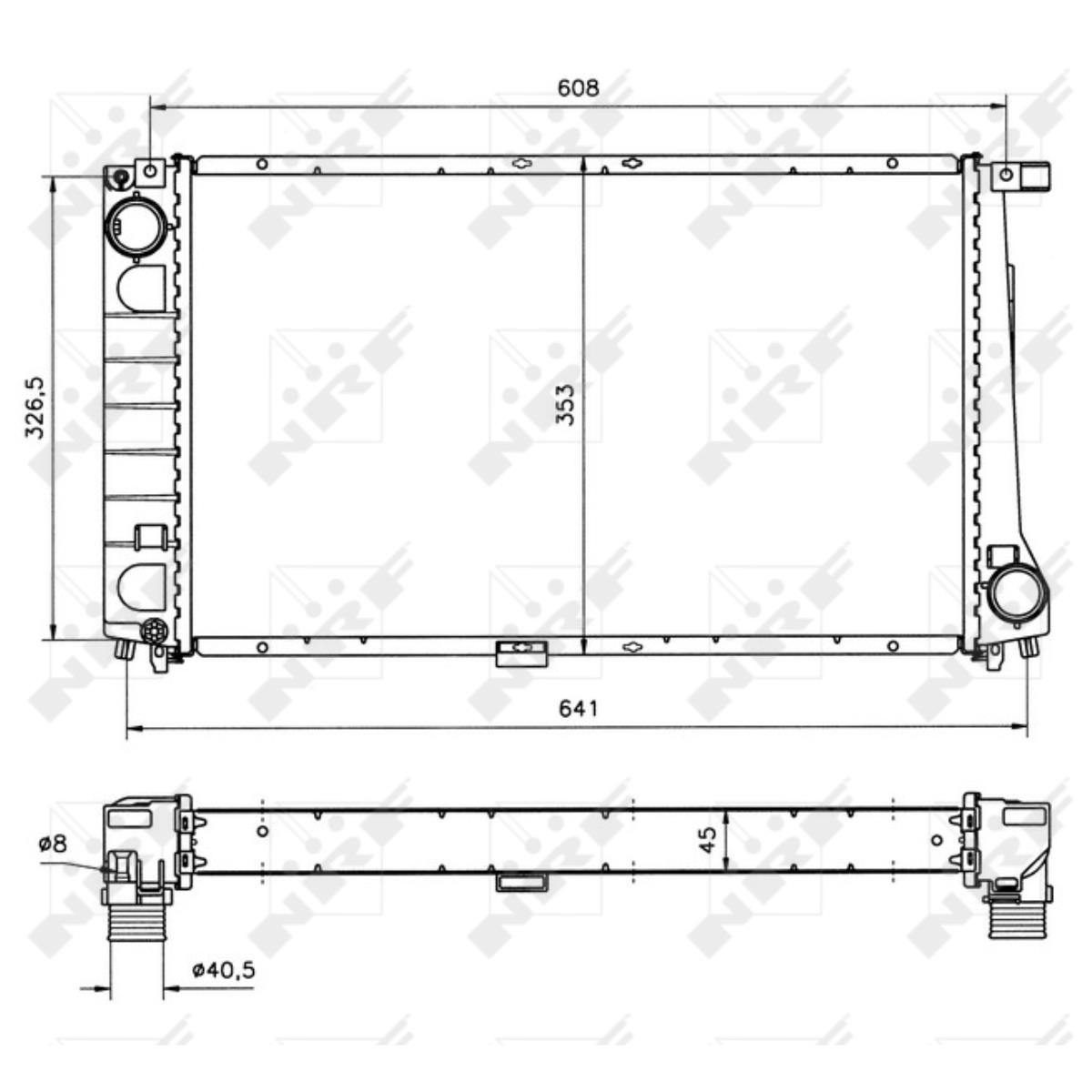 Kühler Motorkühlung für BMW 3er Touring 318tds